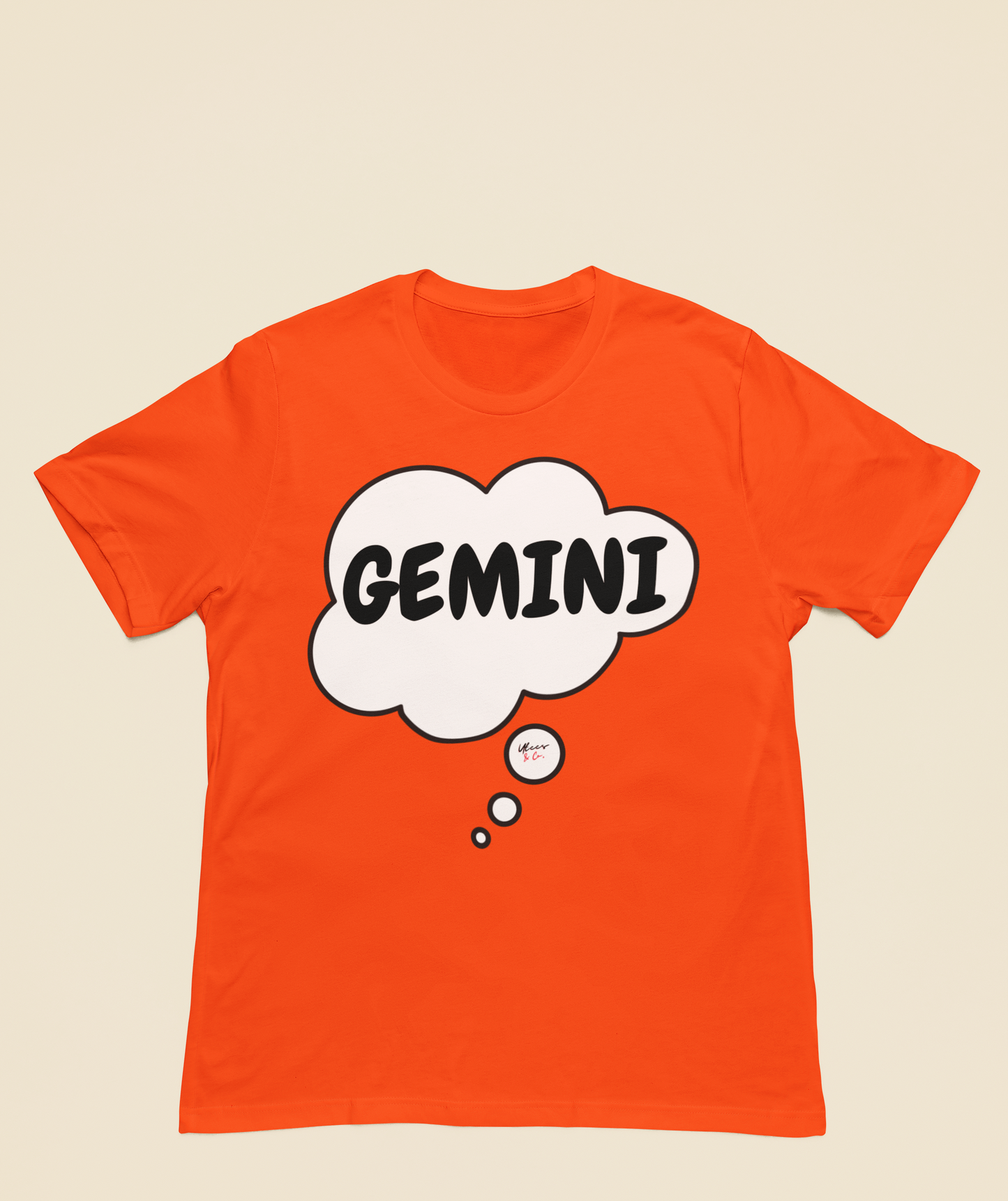 GEMINI ZODIAC SIGN T-SHIRT IN THOUGHT BUBBLE GEMINI BIRTHDAY SIGN TSHIRT GEMINI HOROSCOPE SIGN T SHIRT GIFT