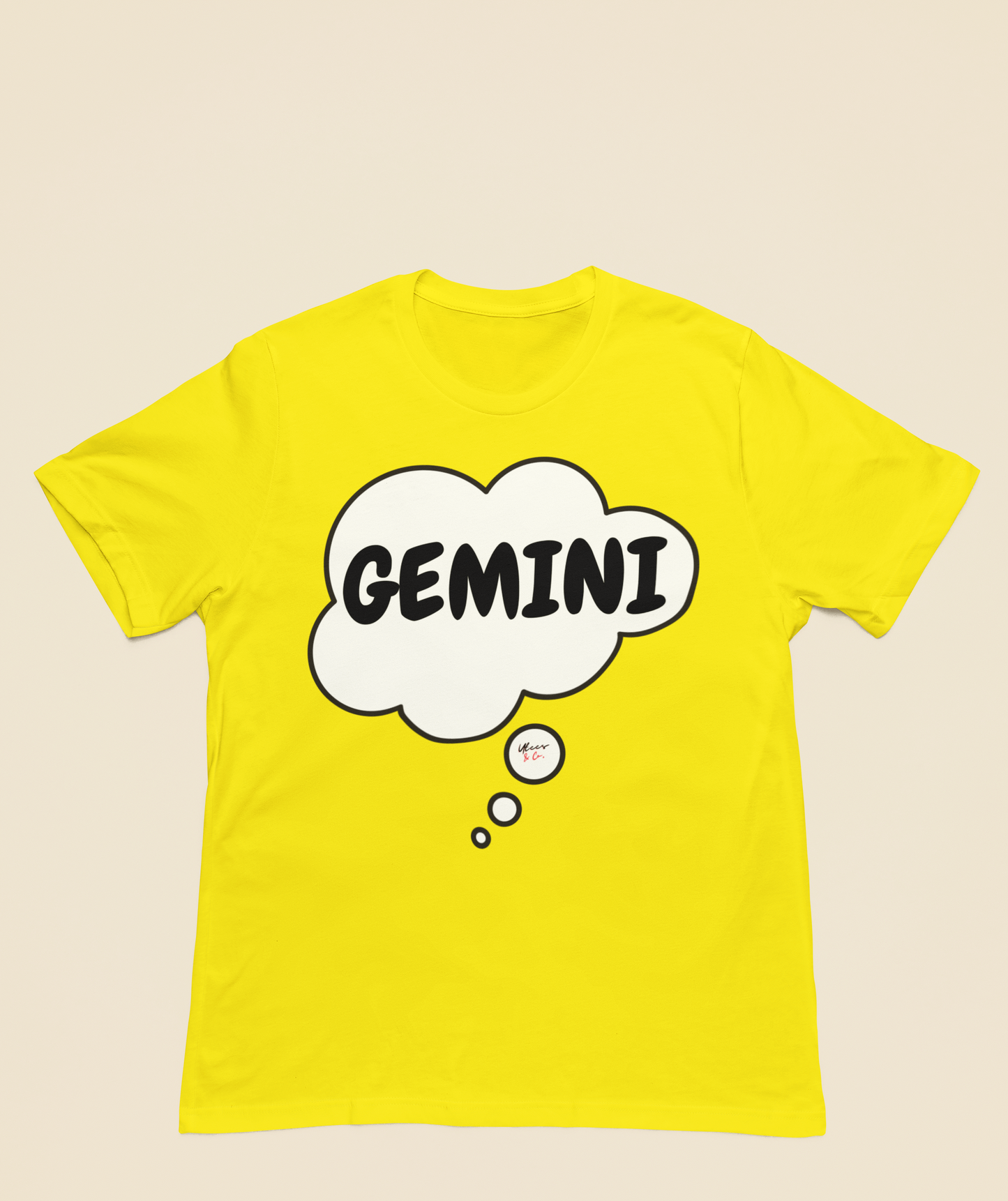 GEMINI ZODIAC SIGN T-SHIRT IN THOUGHT BUBBLE GEMINI BIRTHDAY SIGN TSHIRT GEMINI HOROSCOPE SIGN T SHIRT GIFT