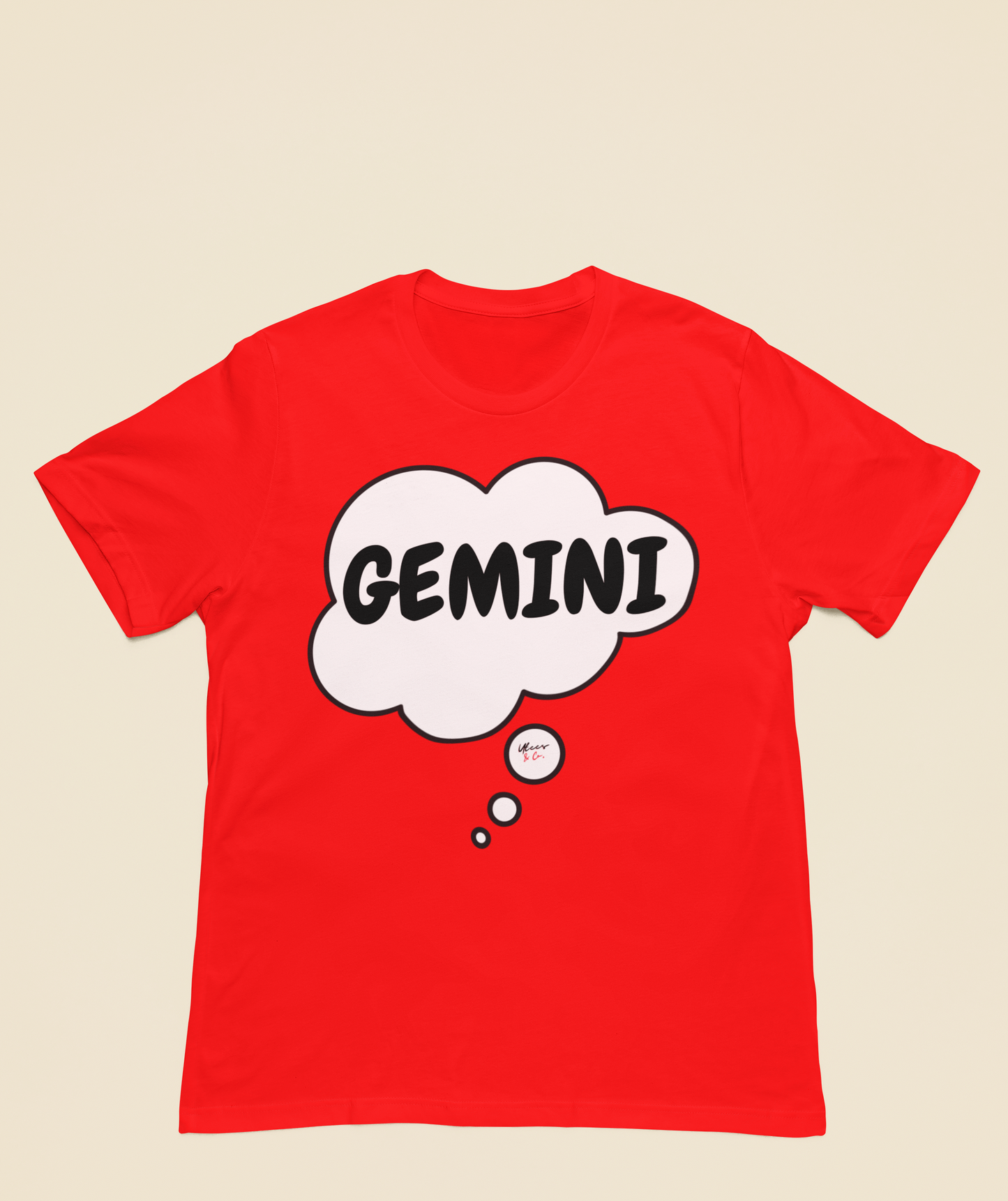GEMINI ZODIAC SIGN T-SHIRT IN THOUGHT BUBBLE GEMINI BIRTHDAY SIGN TSHIRT GEMINI HOROSCOPE SIGN T SHIRT GIFT