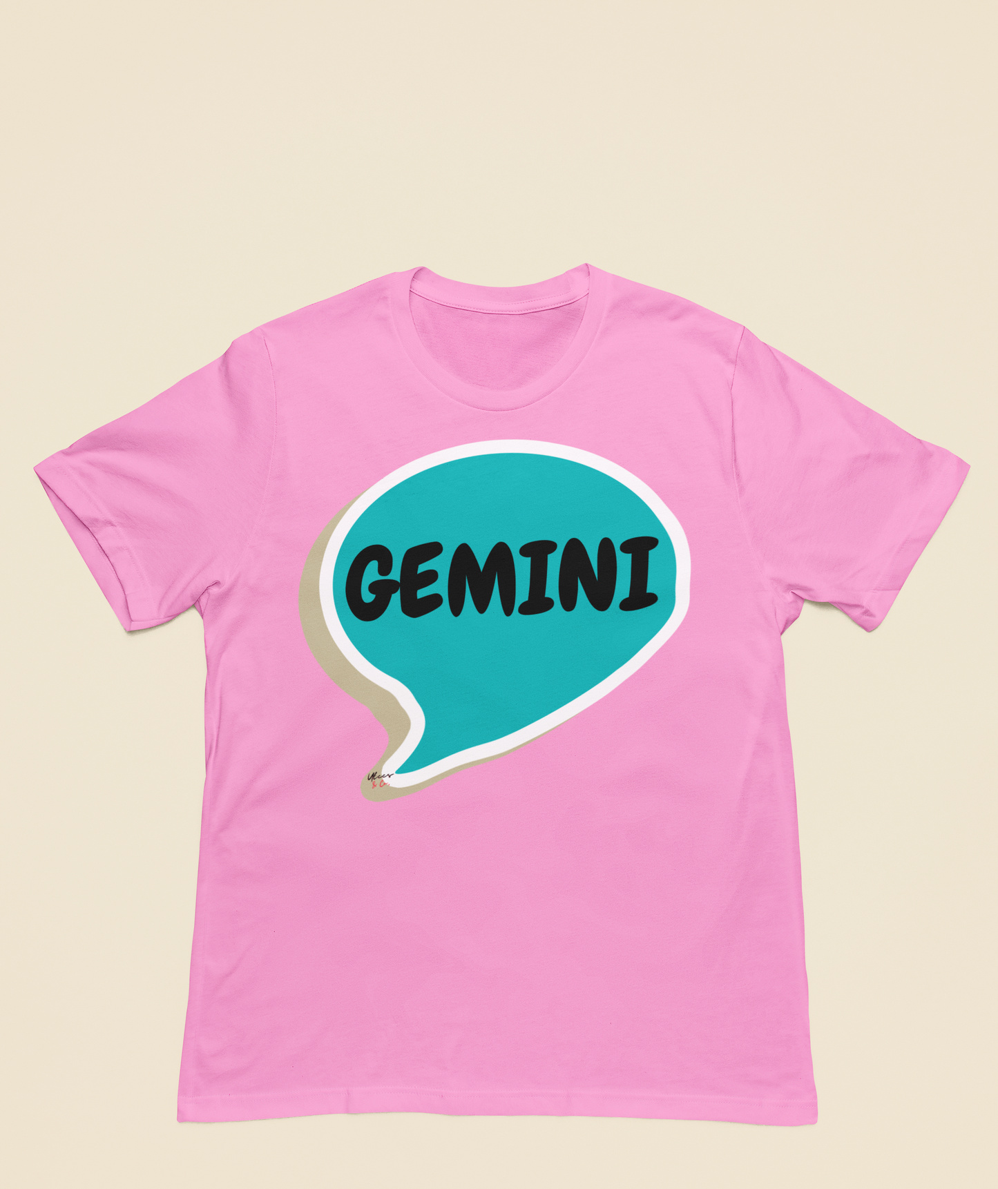 GEMINI ZODIAC SIGN T-SHIRT IN SPEECH BUBBLE GEMINI BIRTHDAY SIGN TSHIRT GEMINI HOROSCOPE SIGN T SHIRT GIFT