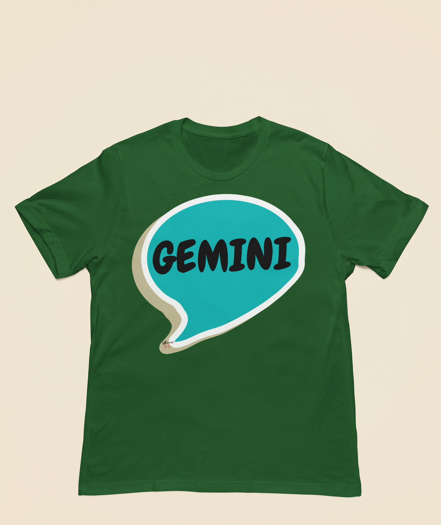 GEMINI ZODIAC SIGN T-SHIRT IN SPEECH BUBBLE GEMINI BIRTHDAY SIGN TSHIRT GEMINI HOROSCOPE SIGN T SHIRT GIFT