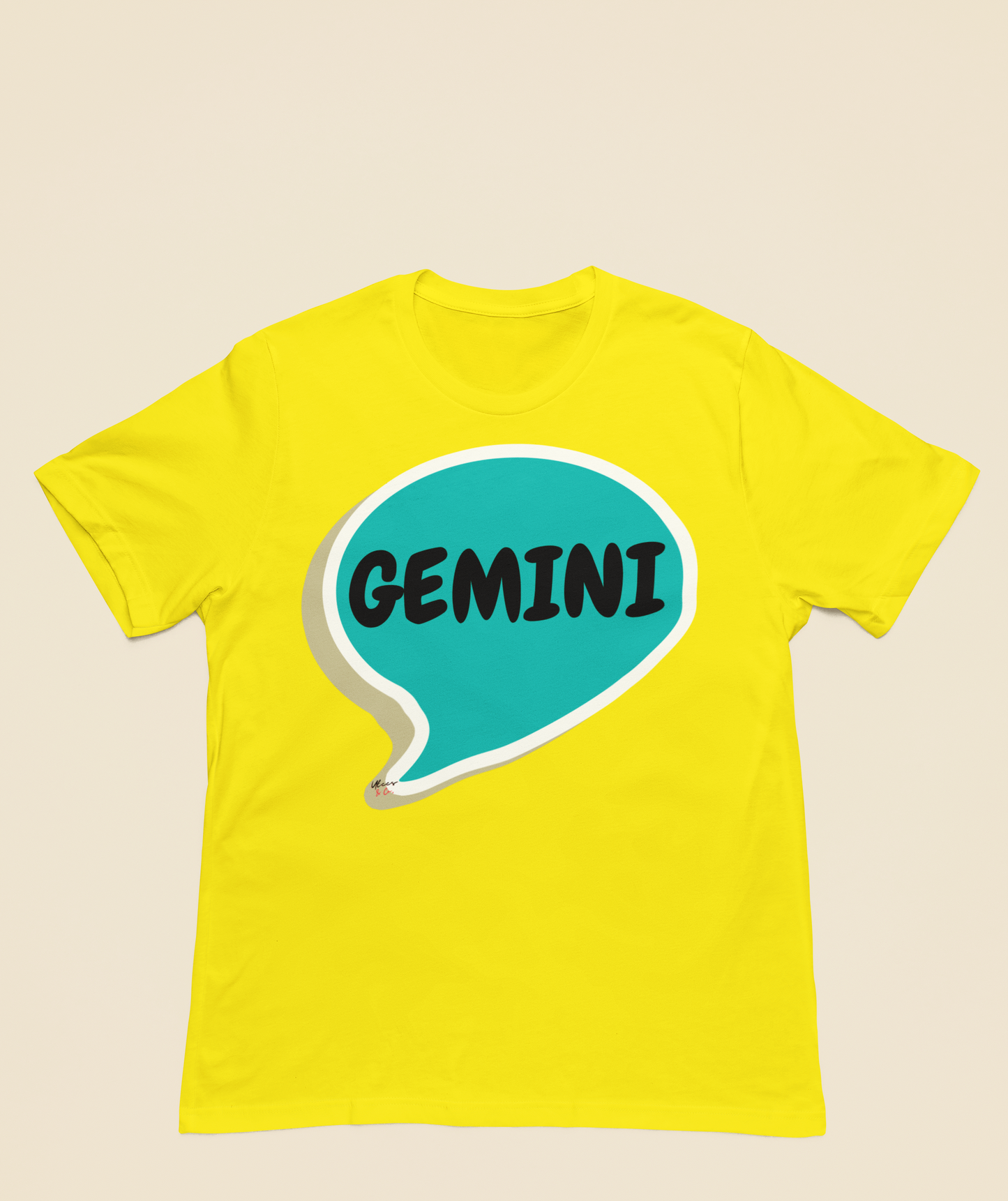 GEMINI ZODIAC SIGN T-SHIRT IN SPEECH BUBBLE GEMINI BIRTHDAY SIGN TSHIRT GEMINI HOROSCOPE SIGN T SHIRT GIFT