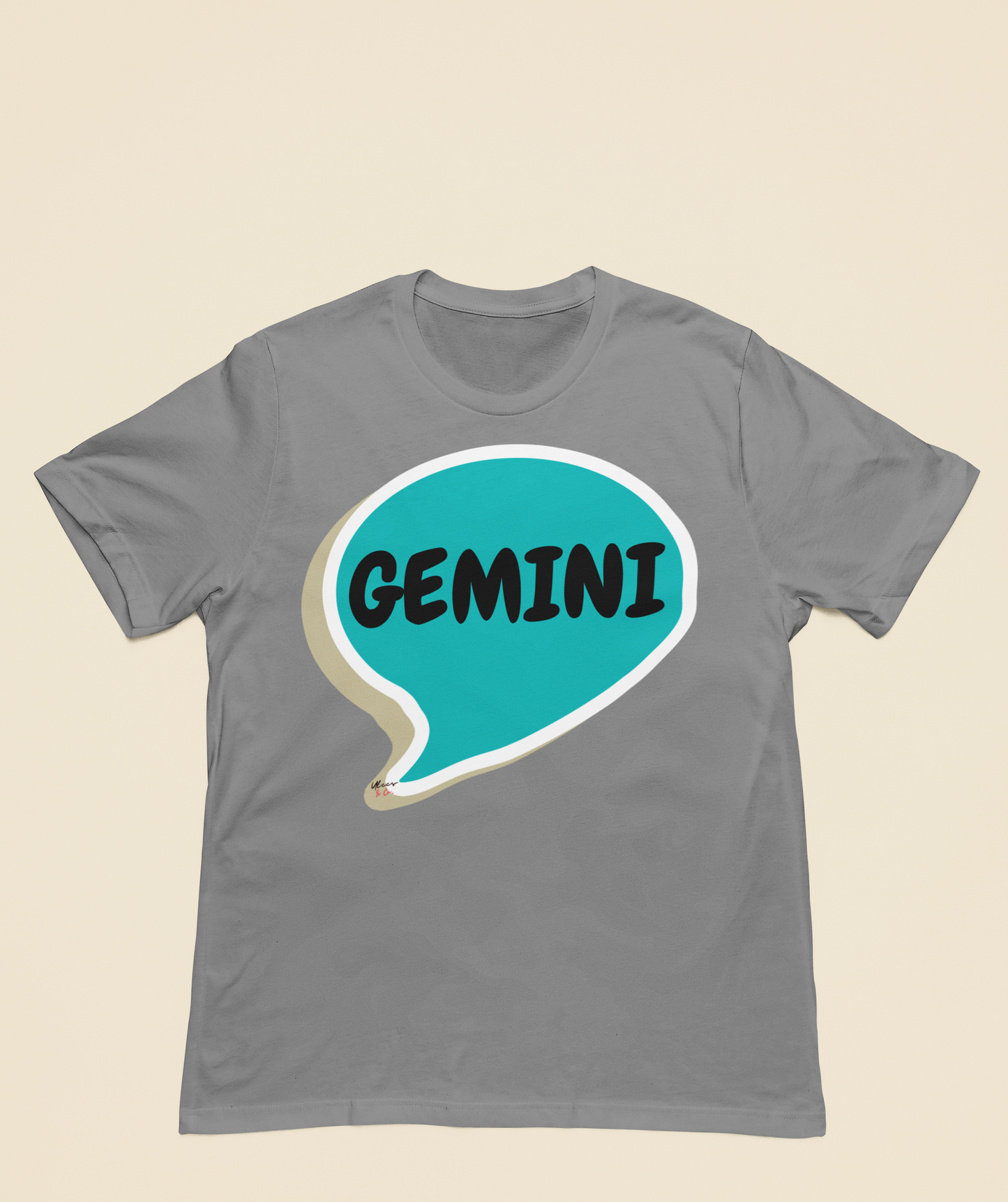 GEMINI ZODIAC SIGN T-SHIRT IN SPEECH BUBBLE GEMINI BIRTHDAY SIGN TSHIRT GEMINI HOROSCOPE SIGN T SHIRT GIFT