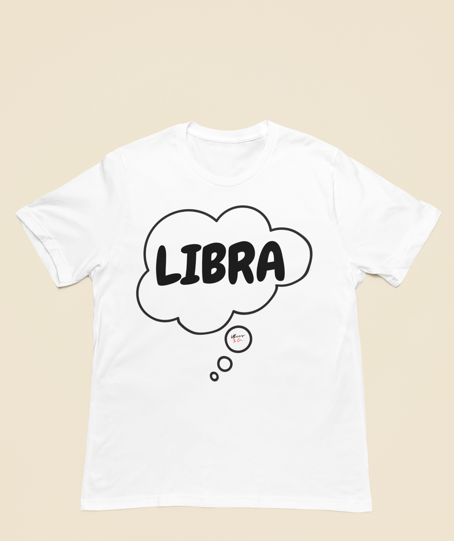 LIBRA ZODIAC SIGN T-SHIRT IN THOUGHT BUBBLE LIBRA HOROSCOPE ASTRONOMY SIGN UNISEX T SHIRT LIBRA BIRTHDAY SIGN LIBRA SEASON TSHIRT GIFT FOR A LIBRA