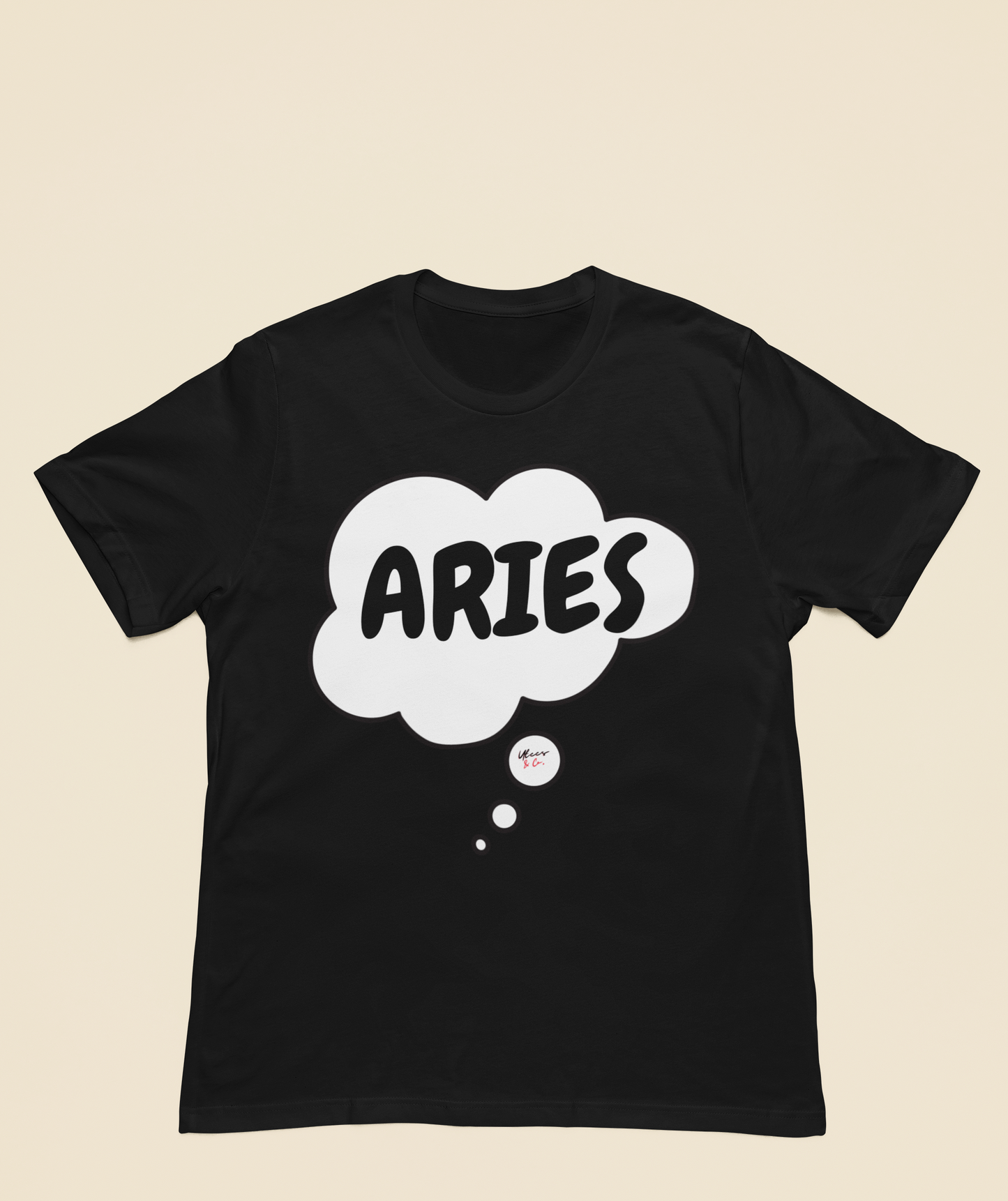 ARIES ZODIAC SIGN T-SHIRT IN THOUGHT BUBBLE ARIES HOROSCOPE ASTRONOMY SIGN UNISEX T SHIRT ARIES BIRTHDAY SIGN ARIES SEASON TSHIRT GIFT FOR AN ARIES