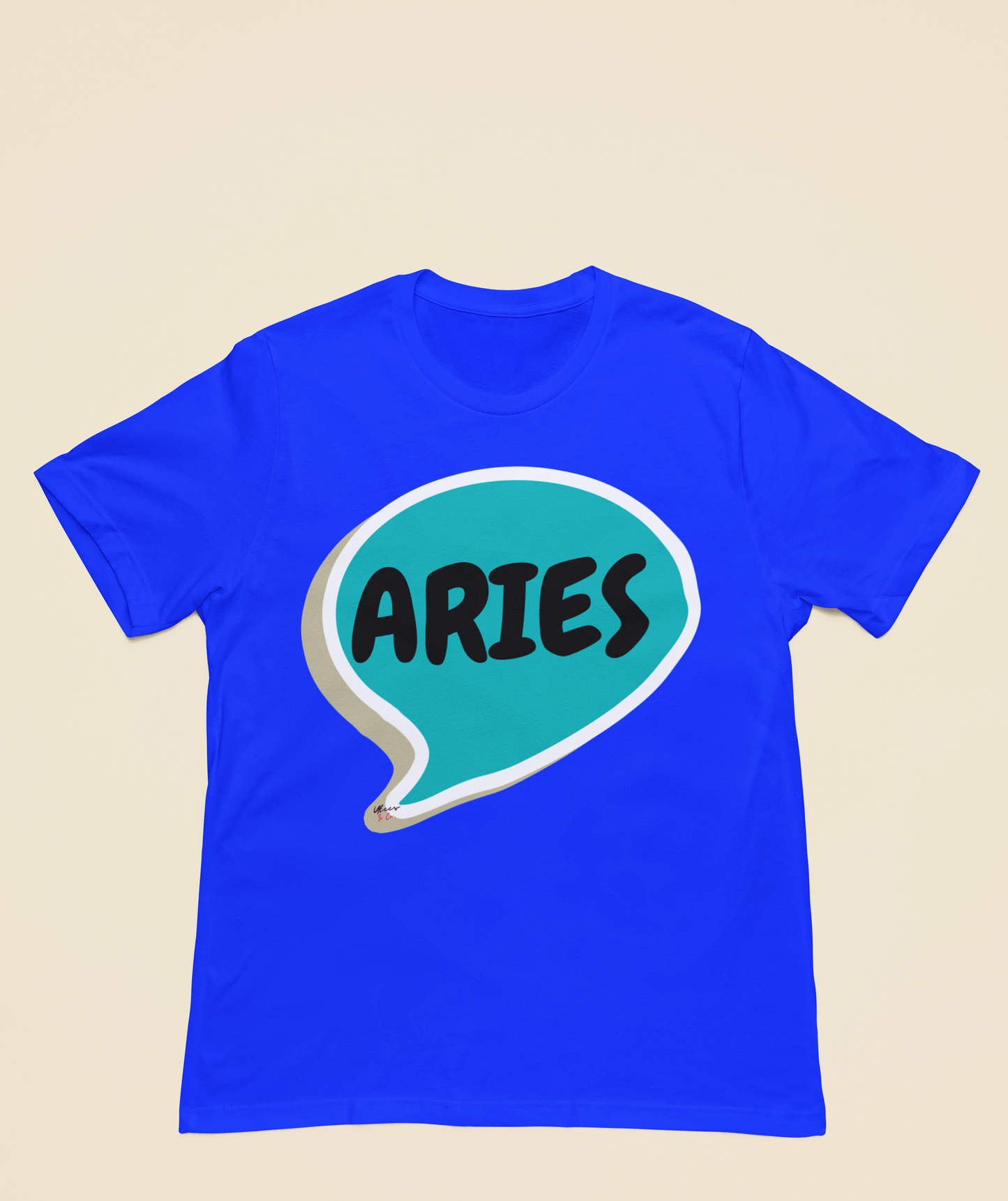 ARIES ZODIAC SIGN T-SHIRT IN SPEECH BUBBLE ARIES HOROSCOPE ASTRONOMY SIGN UNISEX T SHIRT ARIES BIRTHDAY SIGN ARIES SEASON TSHIRT GIFT FOR AN ARIES