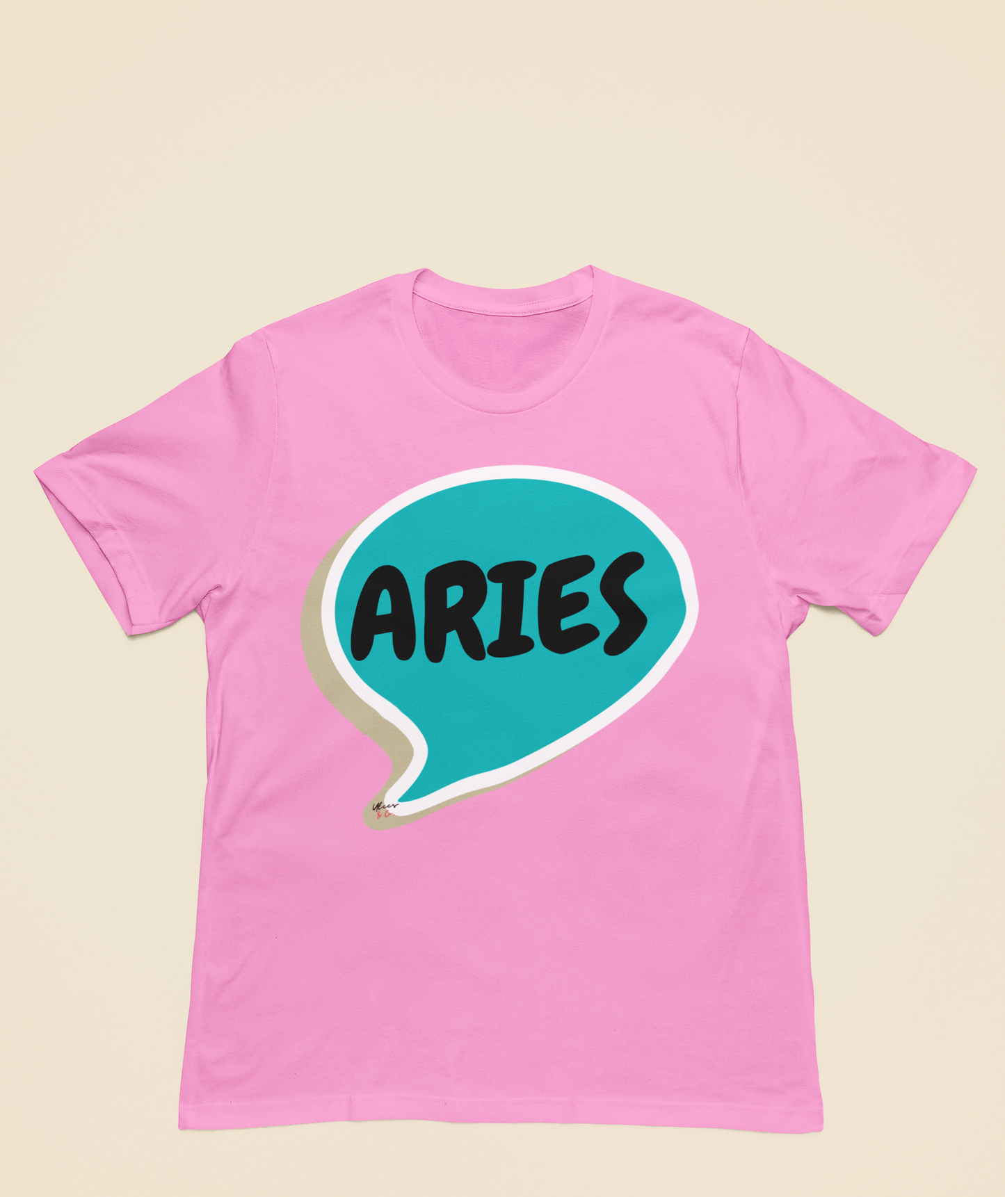 ARIES ZODIAC SIGN T-SHIRT IN SPEECH BUBBLE ARIES HOROSCOPE ASTRONOMY SIGN UNISEX T SHIRT ARIES BIRTHDAY SIGN ARIES SEASON TSHIRT GIFT FOR AN ARIES