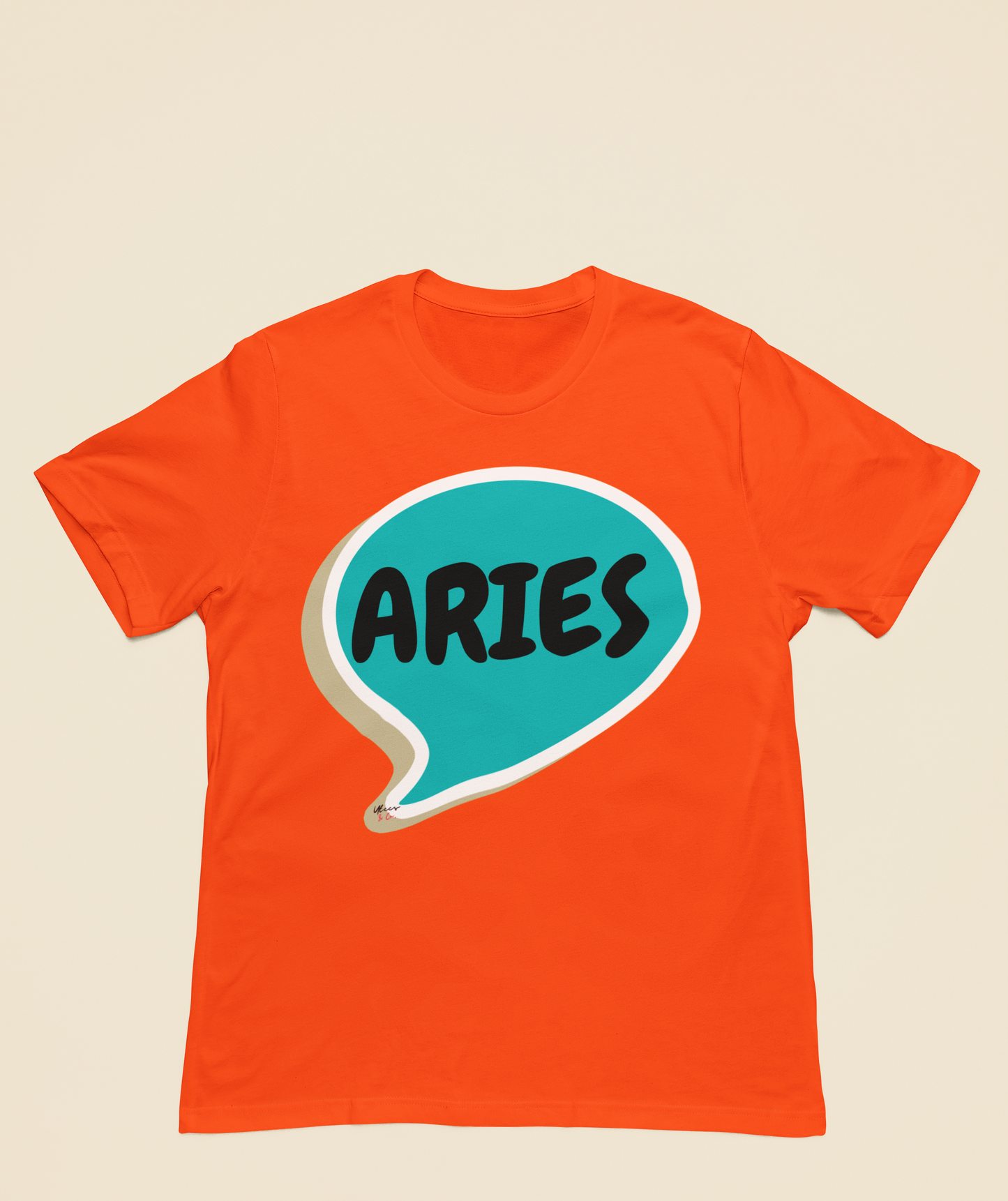 ARIES ZODIAC SIGN T-SHIRT IN SPEECH BUBBLE ARIES HOROSCOPE ASTRONOMY SIGN UNISEX T SHIRT ARIES BIRTHDAY SIGN ARIES SEASON TSHIRT GIFT FOR AN ARIES