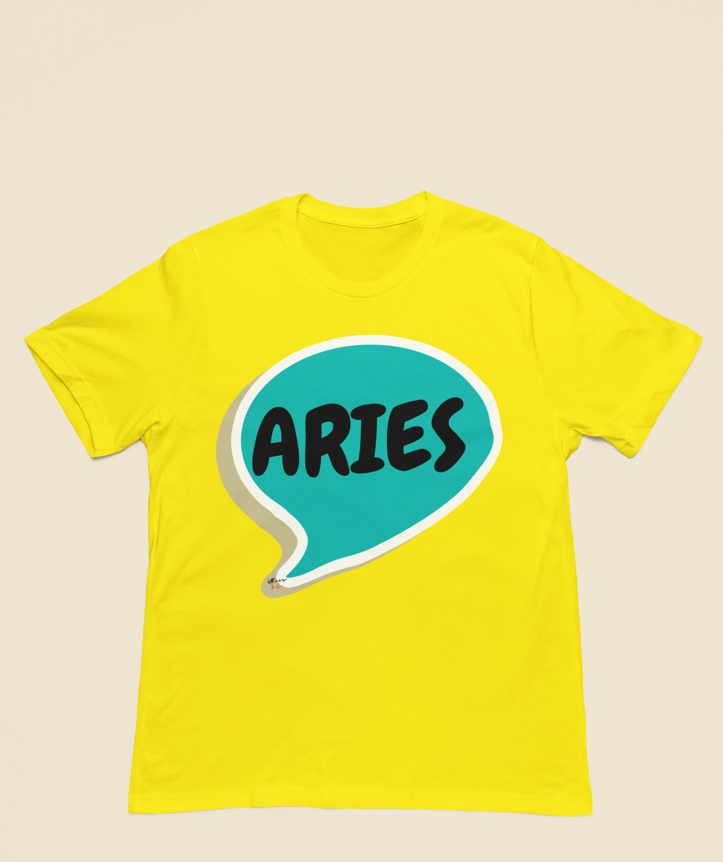 ARIES ZODIAC SIGN T-SHIRT IN SPEECH BUBBLE ARIES HOROSCOPE ASTRONOMY SIGN UNISEX T SHIRT ARIES BIRTHDAY SIGN ARIES SEASON TSHIRT GIFT FOR AN ARIES