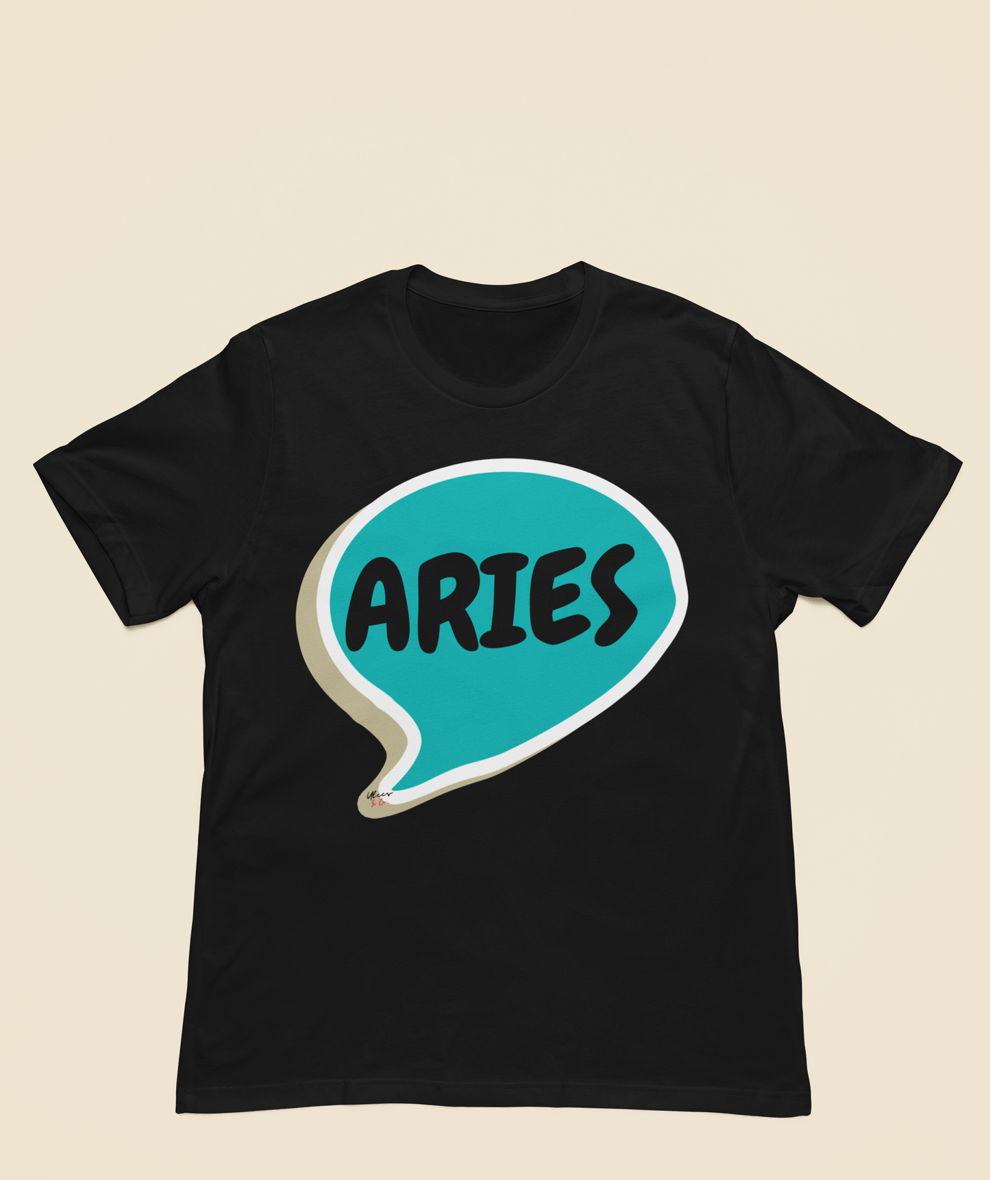 ARIES ZODIAC SIGN T-SHIRT IN SPEECH BUBBLE ARIES HOROSCOPE ASTRONOMY SIGN UNISEX T SHIRT ARIES BIRTHDAY SIGN ARIES SEASON TSHIRT GIFT FOR AN ARIES