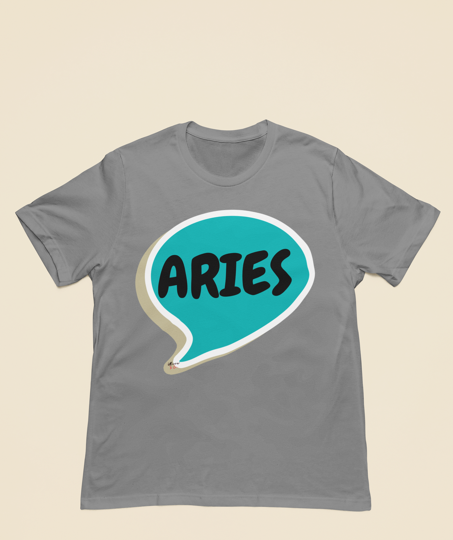 ARIES ZODIAC SIGN T-SHIRT IN SPEECH BUBBLE ARIES HOROSCOPE ASTRONOMY SIGN UNISEX T SHIRT ARIES BIRTHDAY SIGN ARIES SEASON TSHIRT GIFT FOR AN ARIES