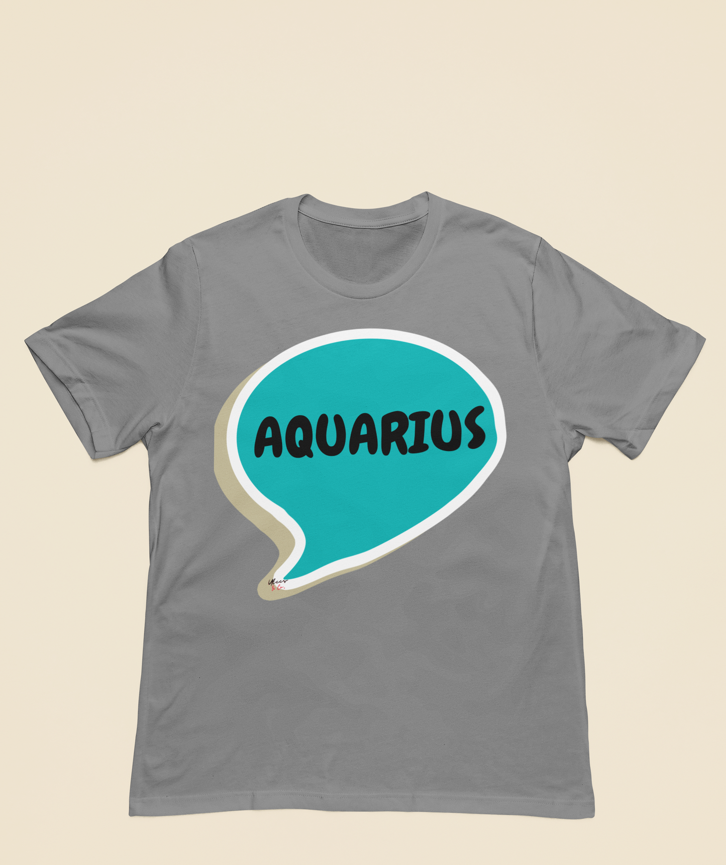 AQUARIUS ZODIAC SIGN T-SHIRT IN SPEECH BUBBLE AQUARIUS SIGN HOROSCOPE T SHIRT AQUARIUS BIRTHDAY SIGN BIRTHDAY GIFT TSHIRT