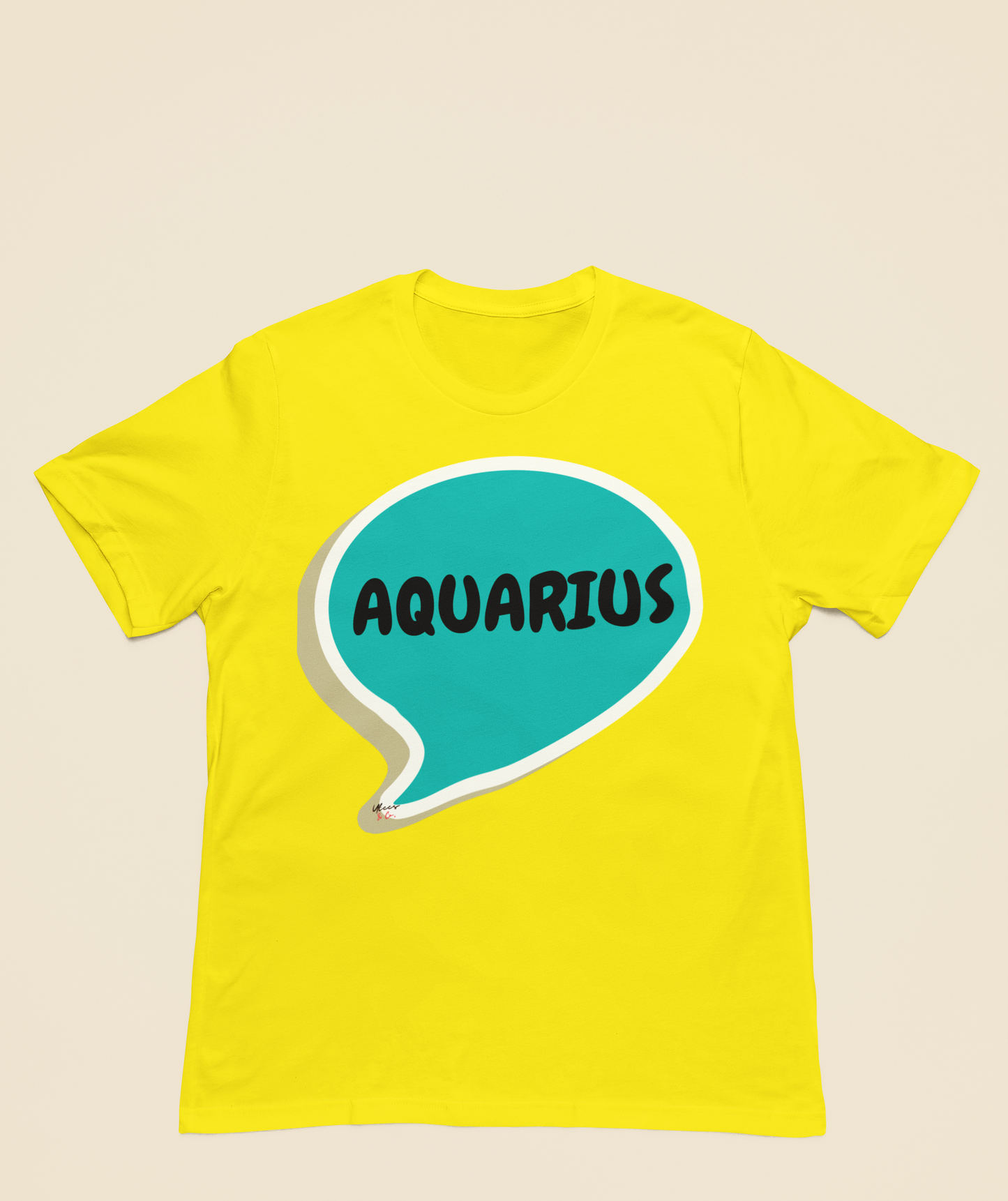 AQUARIUS ZODIAC SIGN T-SHIRT IN SPEECH BUBBLE AQUARIUS SIGN HOROSCOPE T SHIRT AQUARIUS BIRTHDAY SIGN BIRTHDAY GIFT TSHIRT