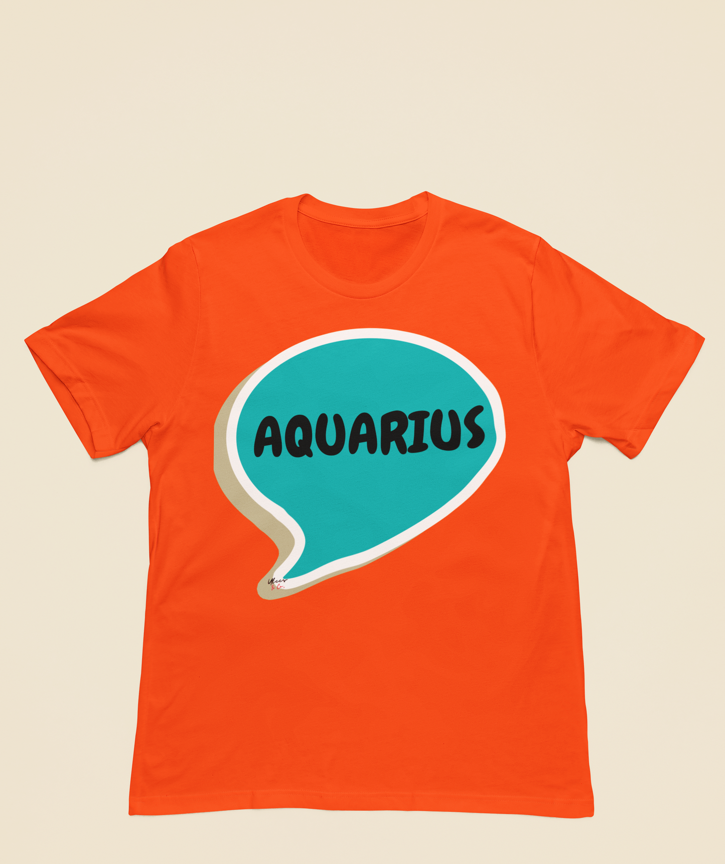 AQUARIUS ZODIAC SIGN T-SHIRT IN SPEECH BUBBLE AQUARIUS SIGN HOROSCOPE T SHIRT AQUARIUS BIRTHDAY SIGN BIRTHDAY GIFT TSHIRT