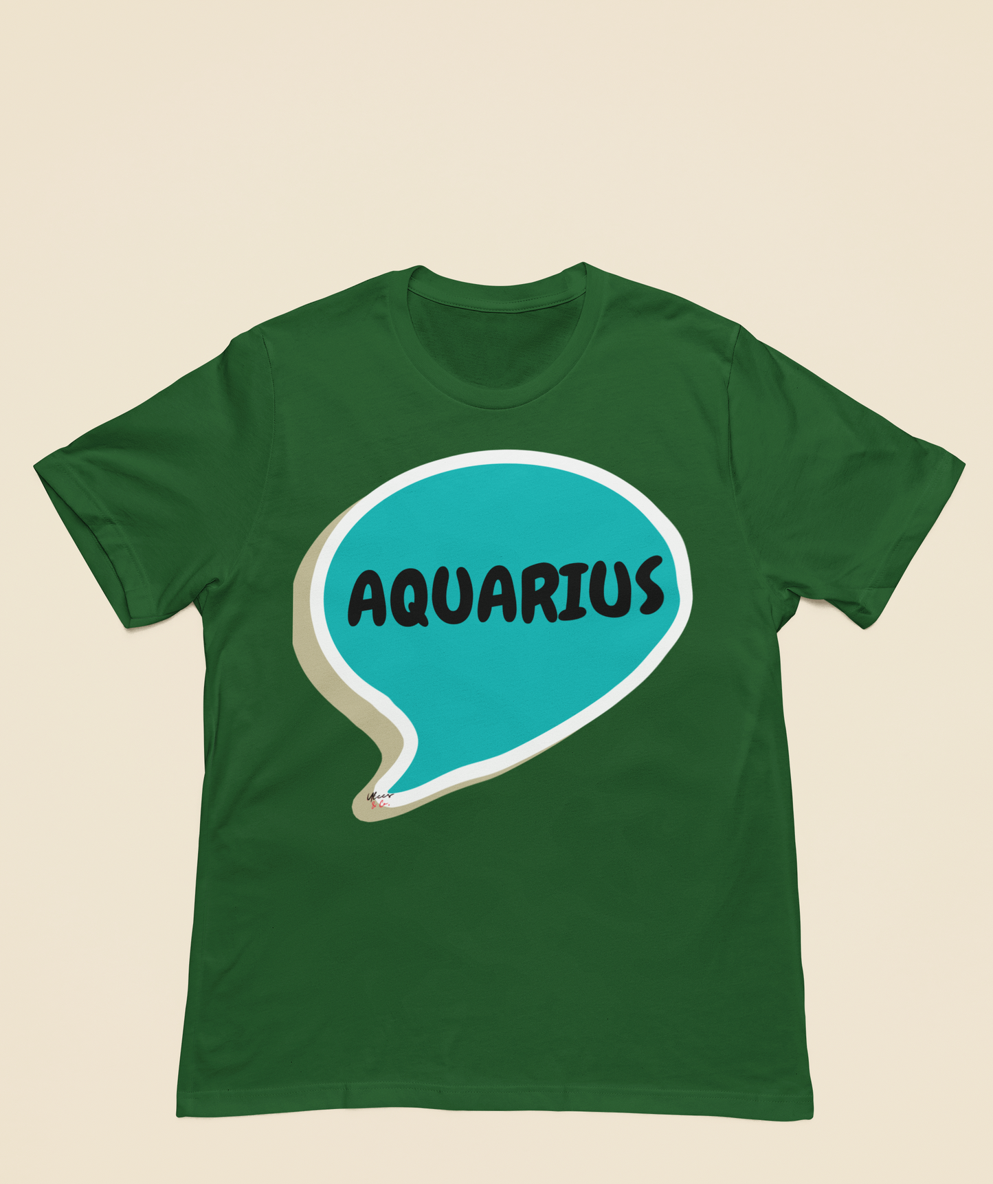 AQUARIUS ZODIAC SIGN T-SHIRT IN SPEECH BUBBLE AQUARIUS SIGN HOROSCOPE T SHIRT AQUARIUS BIRTHDAY SIGN BIRTHDAY GIFT TSHIRT