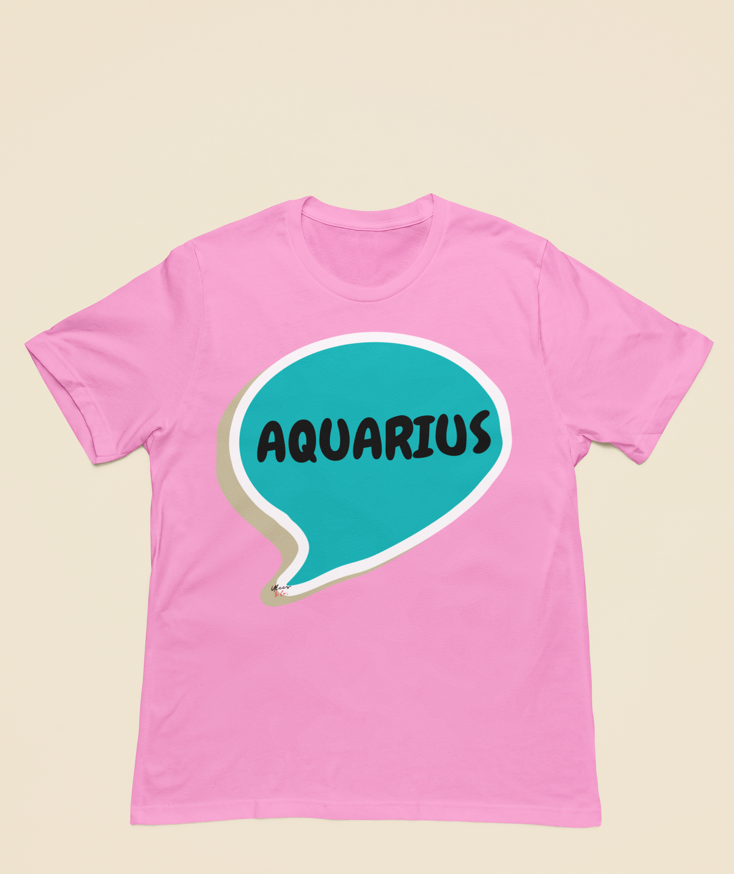 AQUARIUS ZODIAC SIGN T-SHIRT IN SPEECH BUBBLE AQUARIUS SIGN HOROSCOPE T SHIRT AQUARIUS BIRTHDAY SIGN BIRTHDAY GIFT TSHIRT