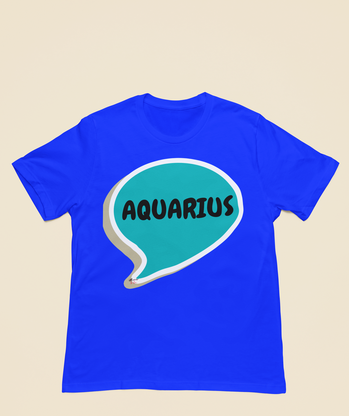 AQUARIUS ZODIAC SIGN T-SHIRT IN SPEECH BUBBLE AQUARIUS SIGN HOROSCOPE T SHIRT AQUARIUS BIRTHDAY SIGN BIRTHDAY GIFT TSHIRT