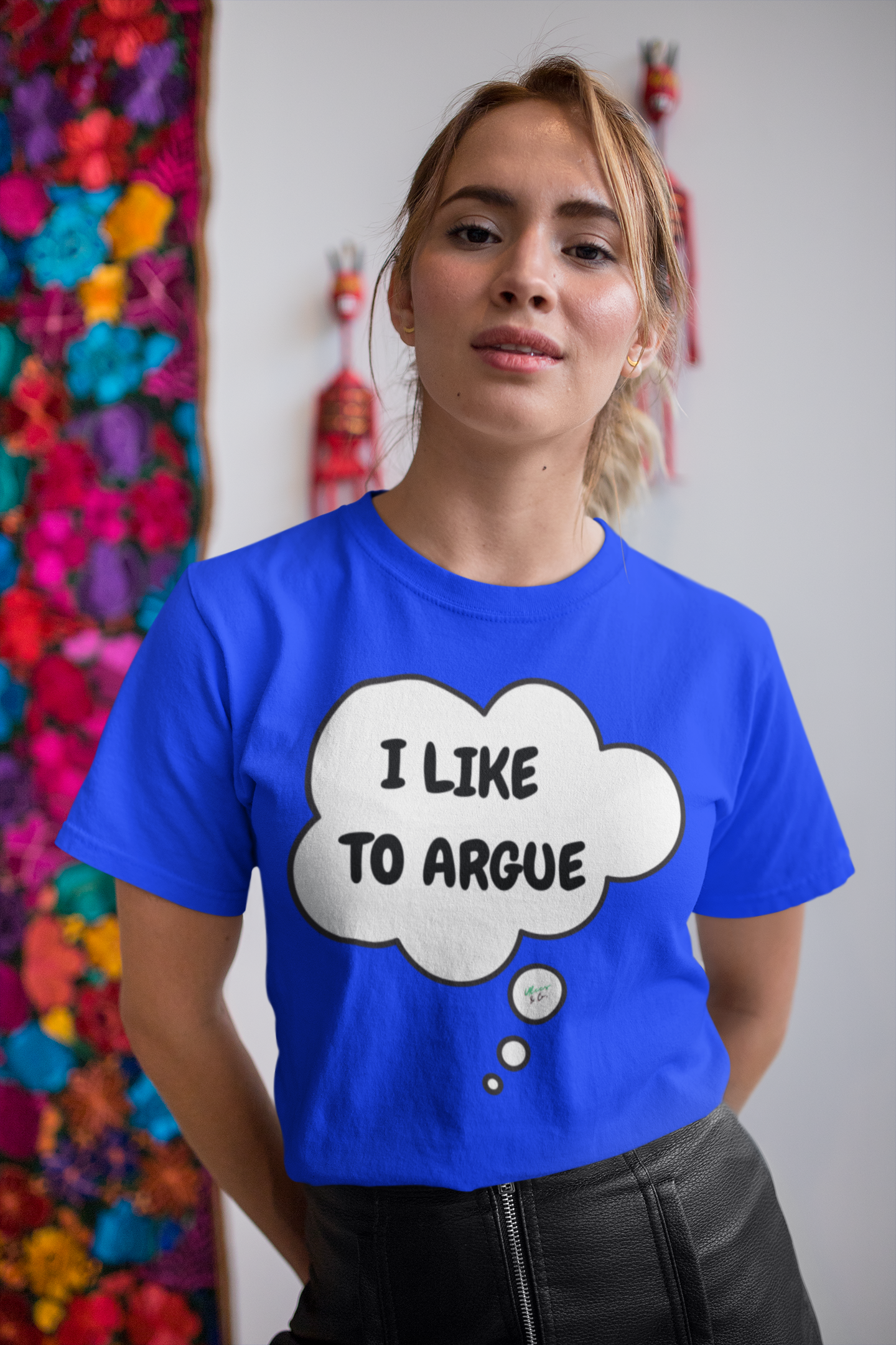 I LIKE TO ARGUE T-SHIRT IN THOUGHT BUBBLE UNISEX TSHIRT FUNNY SAYINGS T SHIRT SARCASTIC SAYINGS T-SHIRT SARCASM TEES GIFTS FOR WOMEN GIFT FOR MEN