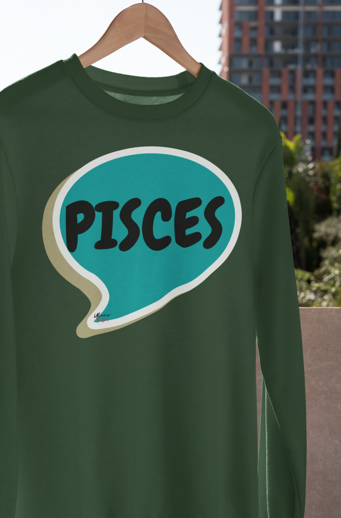 PISCES ZODIAC SIGN IN SPEECH BUBBLE UNISEX CREWNECK PULLOVER SWEATSHIRT HOROSCOPE PISCES ZODIAC SIGNS SWEATER ASTRONOMY PISCES SIGNS SWEATSHIRT PISCES ZODIAC SYMBOLS SWEATSHIRT PISCES SIGN ZODIAC SEASON