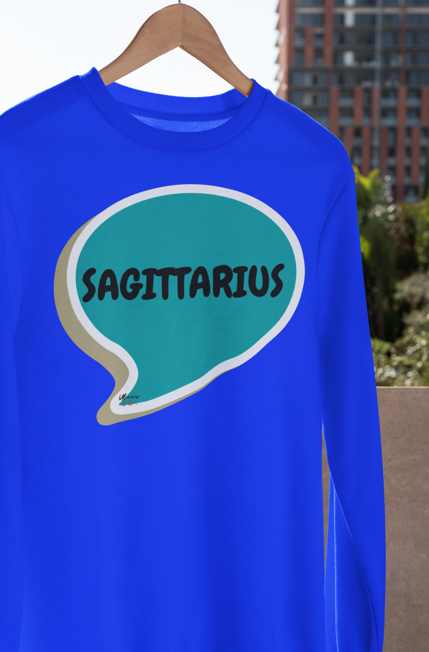 SAGITTARIUS ZODIAC SIGN IN SPEECH BUBBLE UNISEX CREWNECK PULLOVER SWEATSHIRT SAGITTARIUS ZODIAC SIGN TRENDY SWEATERS BIRTHDAY SAGITTARIUS ZODIAC SIGN GIFT SAGITTARIUS ZODIAC SYMBOLS SWEATSHIRT SAGITTARIUS ZODIAC SEASON