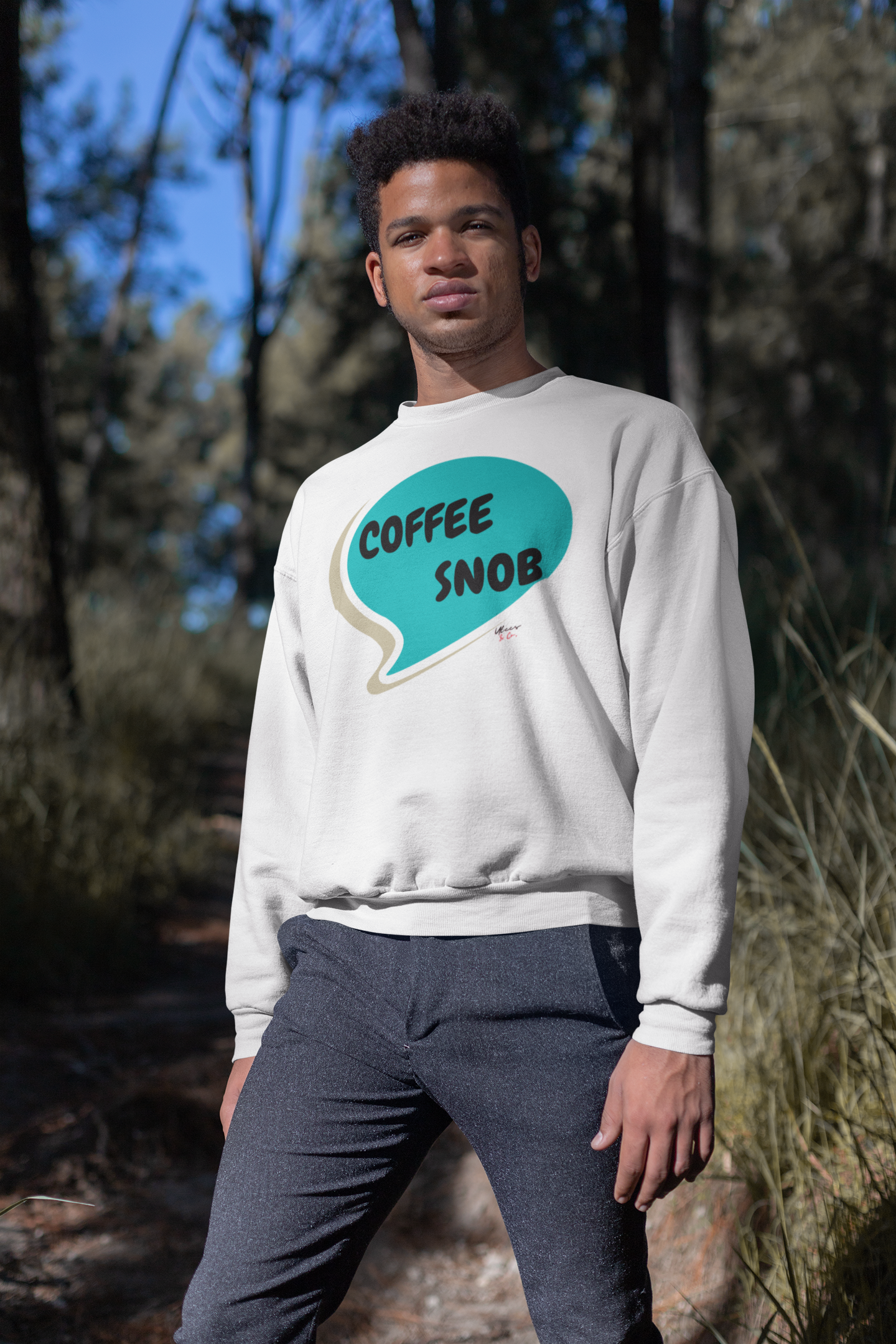 COFFEE SNOB SWEATSHIRT UNISEX PULLOVER CREWNECK SWEATSHIRT IN SPEECH BUBBLE FOR WOMEN GIFT FOR MEN SARCASTIC SAYINGS SWEATER FUNNY SAYINGS SWEATSHIRTS