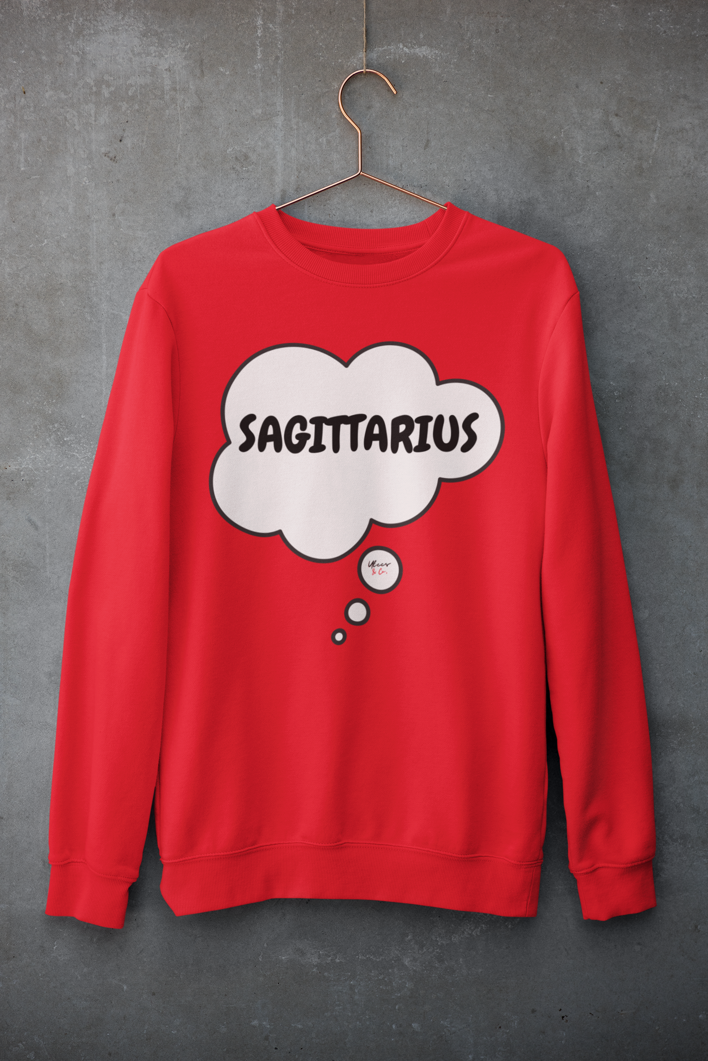 SAGITTARIUS ZODIAC SIGN IN THOUGHT BUBBLE UNISEX CREWNECK PULLOVER SWEATSHIRT SAGITTARIUS ZODIAC SIGN TRENDY SWEATERS BIRTHDAY SAGITTARIUS ZODIAC SIGN GIFT SAGITTARIUS ZODIAC SYMBOLS SWEATSHIRT SAGITTARIUS ZODIAC SEASON