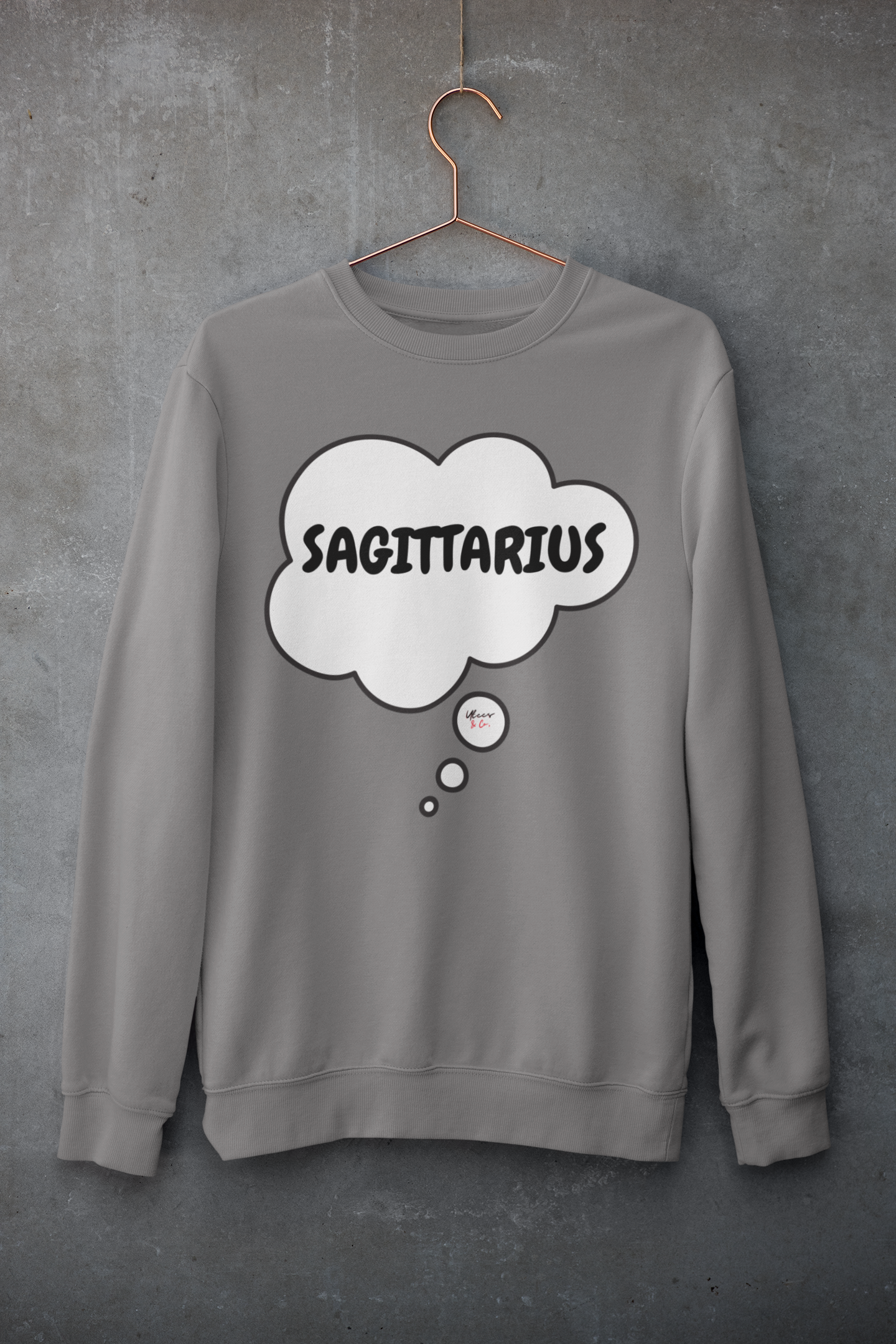 SAGITTARIUS ZODIAC SIGN IN THOUGHT BUBBLE UNISEX CREWNECK PULLOVER SWEATSHIRT SAGITTARIUS ZODIAC SIGN TRENDY SWEATERS BIRTHDAY SAGITTARIUS ZODIAC SIGN GIFT SAGITTARIUS ZODIAC SYMBOLS SWEATSHIRT SAGITTARIUS ZODIAC SEASON