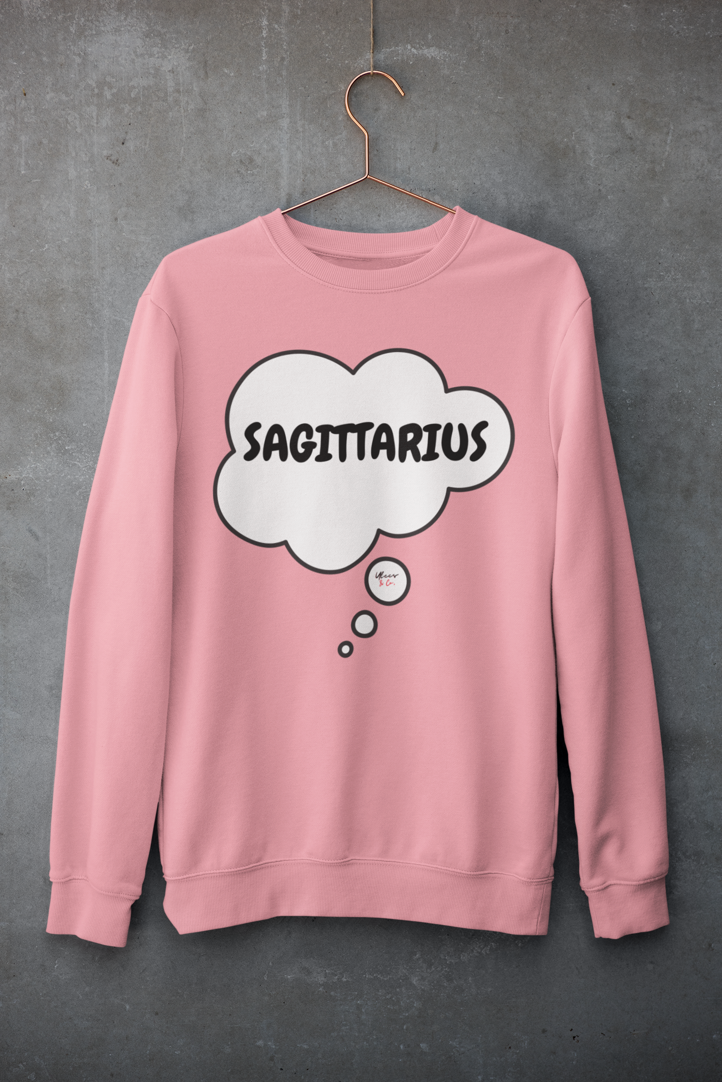 SAGITTARIUS ZODIAC SIGN IN THOUGHT BUBBLE UNISEX CREWNECK PULLOVER SWEATSHIRT SAGITTARIUS ZODIAC SIGN TRENDY SWEATERS BIRTHDAY SAGITTARIUS ZODIAC SIGN GIFT SAGITTARIUS ZODIAC SYMBOLS SWEATSHIRT SAGITTARIUS ZODIAC SEASON