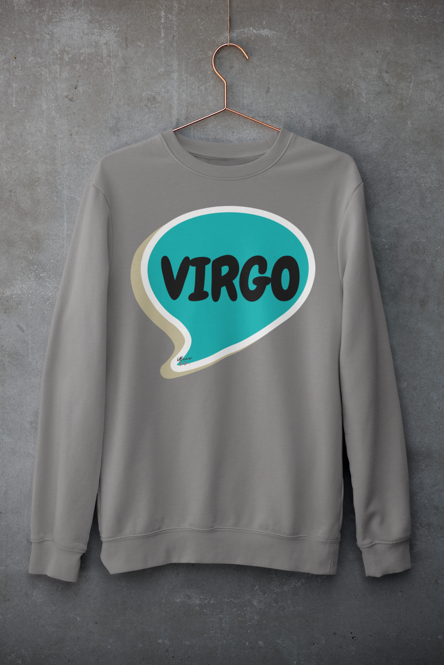 VIRGO ZODIAC SIGN IN SPEECH BUBBLE UNISEX CREWNECK PULLOVER SWEATSHIRT HOROSCOPE VIRGO ZODIAC SIGNS SWEATER ASTRONOMY VIRGO SIGNS SWEATSHIRT VIRGO ZODIAC SYMBOLS SWEATSHIRT VIRGO SIGN ZODIAC SEASON