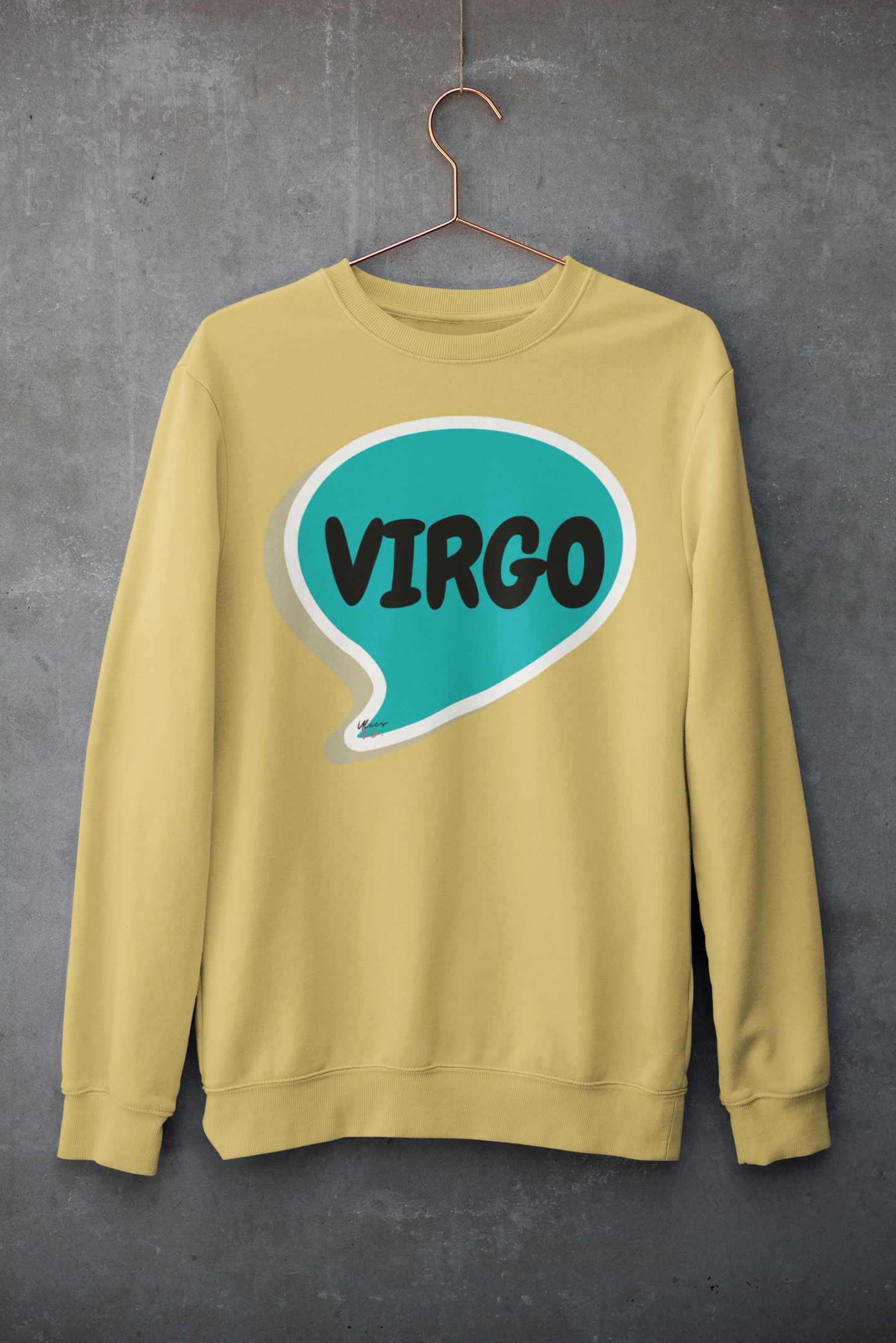 VIRGO ZODIAC SIGN IN SPEECH BUBBLE UNISEX CREWNECK PULLOVER SWEATSHIRT HOROSCOPE VIRGO ZODIAC SIGNS SWEATER ASTRONOMY VIRGO SIGNS SWEATSHIRT VIRGO ZODIAC SYMBOLS SWEATSHIRT VIRGO SIGN ZODIAC SEASON