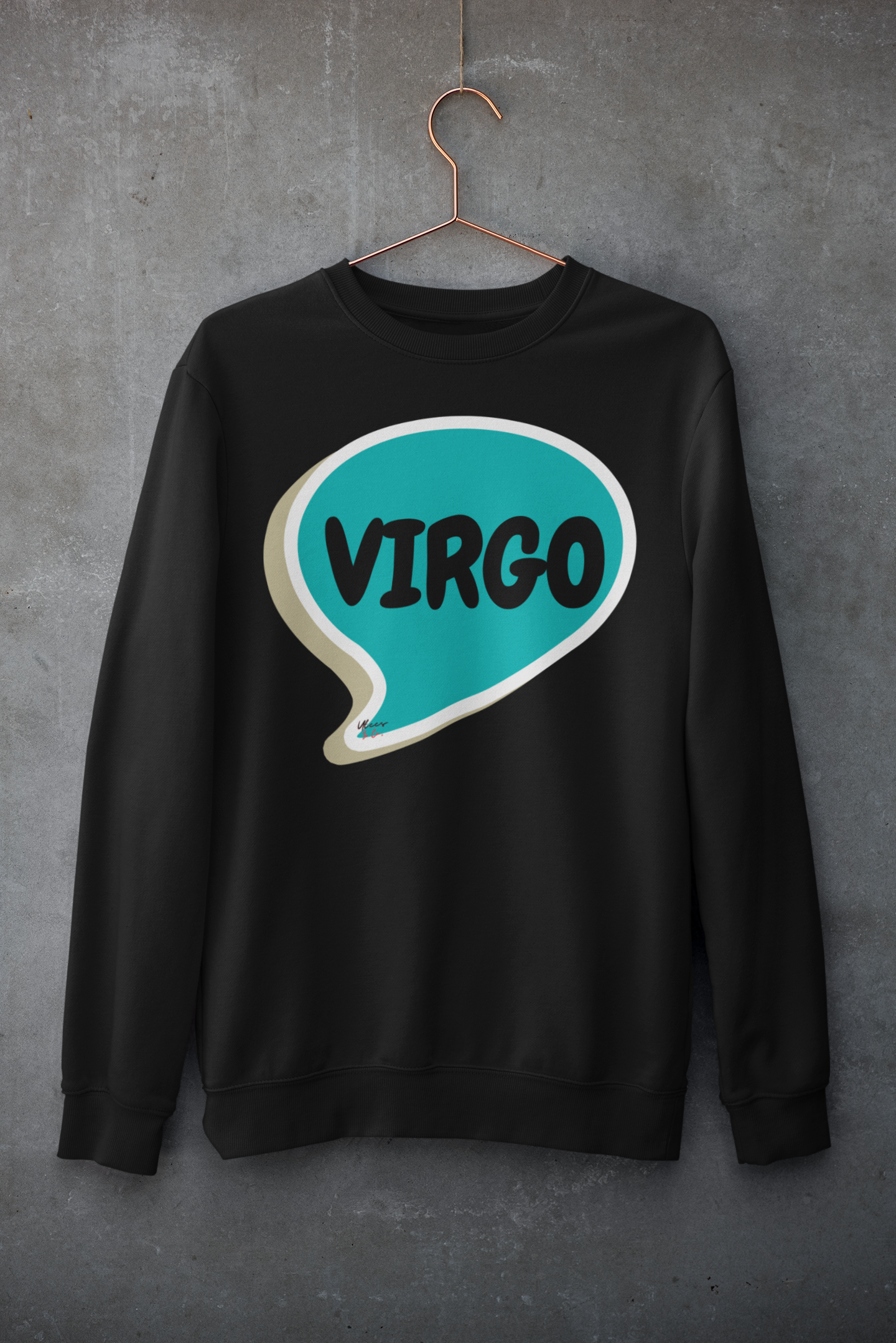 VIRGO ZODIAC SIGN IN SPEECH BUBBLE UNISEX CREWNECK PULLOVER SWEATSHIRT HOROSCOPE VIRGO ZODIAC SIGNS SWEATER ASTRONOMY VIRGO SIGNS SWEATSHIRT VIRGO ZODIAC SYMBOLS SWEATSHIRT VIRGO SIGN ZODIAC SEASON