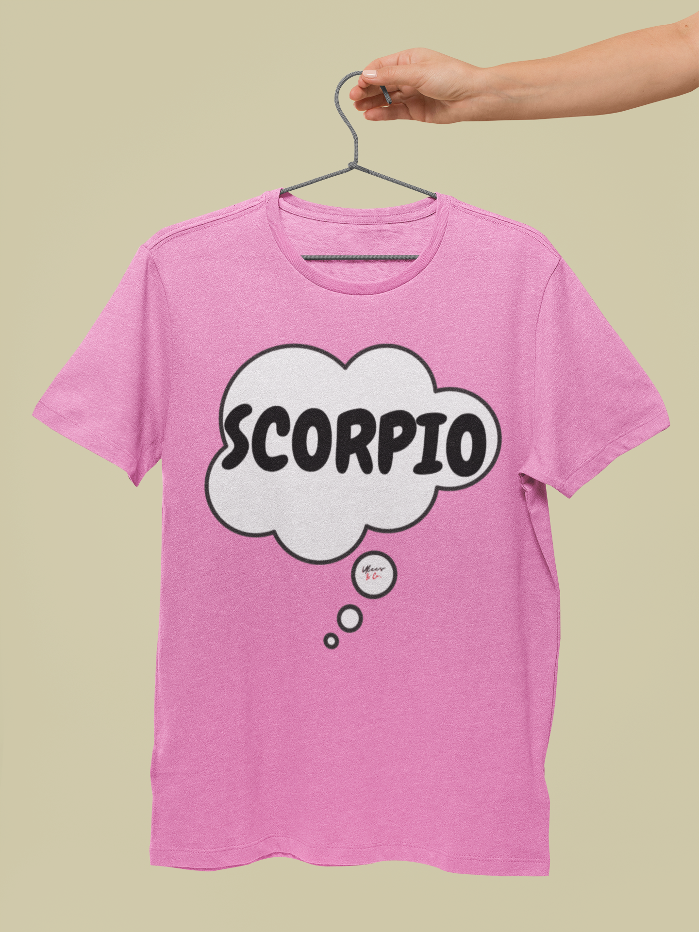 SCORPIO ZODIAC SIGN T-SHIRT IN THOUGHT BUBBLE SCORPIO HOROSCOPE BIRTHDAY SIGN GIFT FOR BIRTHDAY SCORPIO SEASON SCORPIO ASTROLOGY SIGN T SHIRT