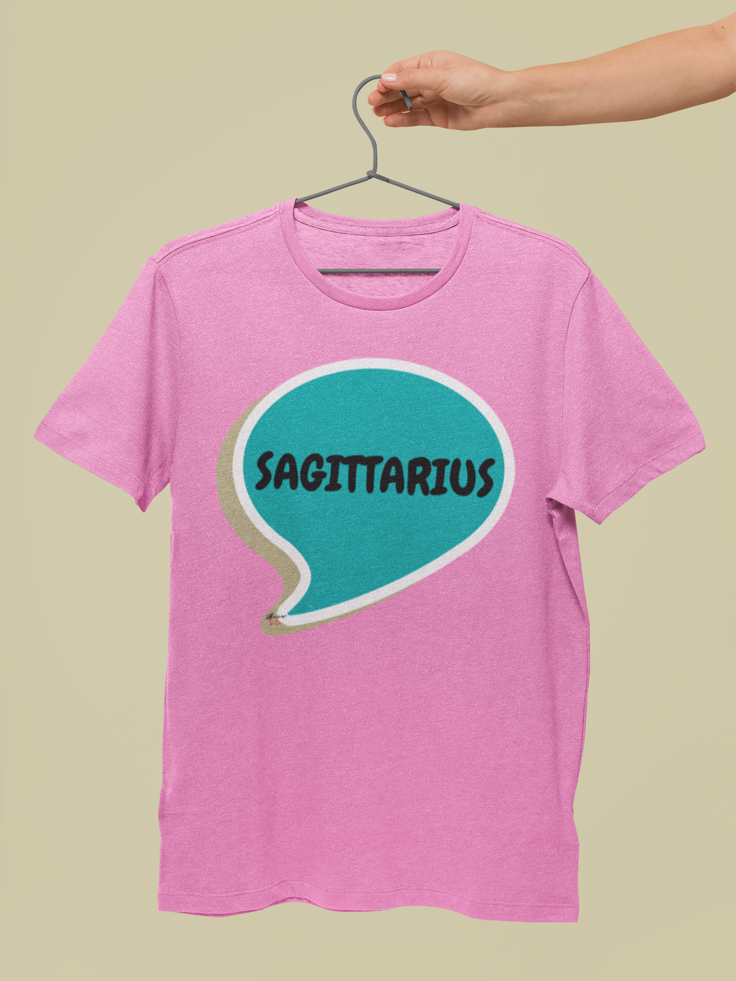 SAGITTARIUS ZODIAC SIGN T-SHIRT IN SPEECH BUBBLE SAGITTARIUS HOROSCOPE BIRTHDAY SIGN GIFT FOR BIRTHDAY SAGITTARIUS SEASON SCORPIO ASTROLOGY SIGN T SHIRT