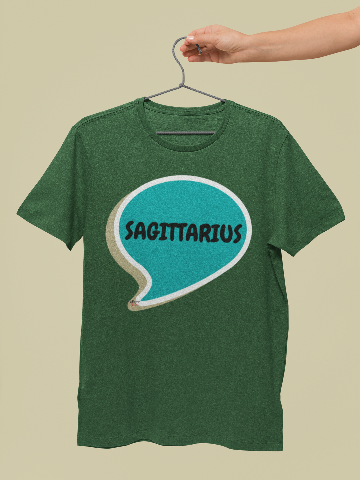 SAGITTARIUS ZODIAC SIGN T-SHIRT IN SPEECH BUBBLE SAGITTARIUS HOROSCOPE BIRTHDAY SIGN GIFT FOR BIRTHDAY SAGITTARIUS SEASON SCORPIO ASTROLOGY SIGN T SHIRT