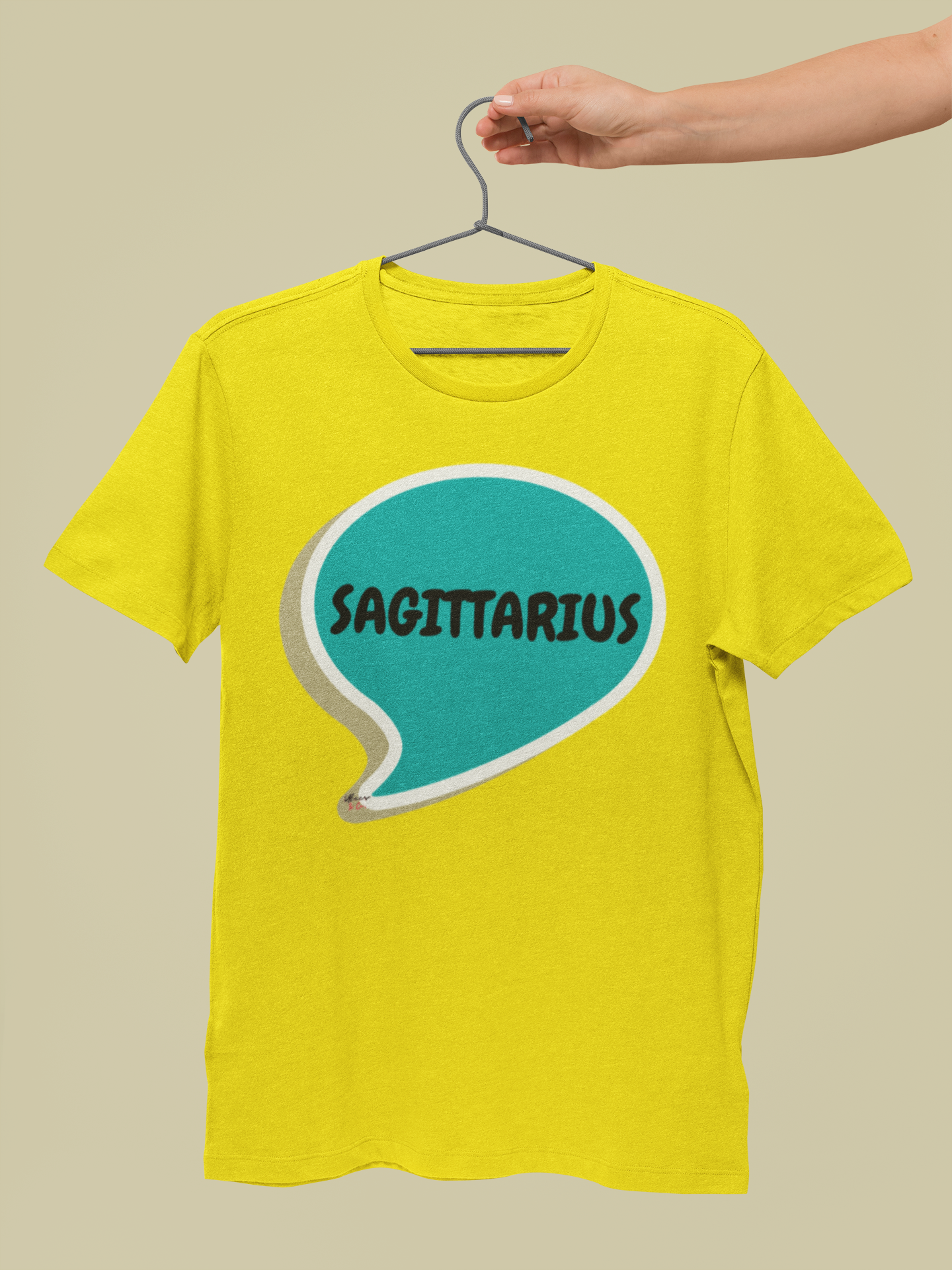 SAGITTARIUS ZODIAC SIGN T-SHIRT IN SPEECH BUBBLE SAGITTARIUS HOROSCOPE BIRTHDAY SIGN GIFT FOR BIRTHDAY SAGITTARIUS SEASON SCORPIO ASTROLOGY SIGN T SHIRT