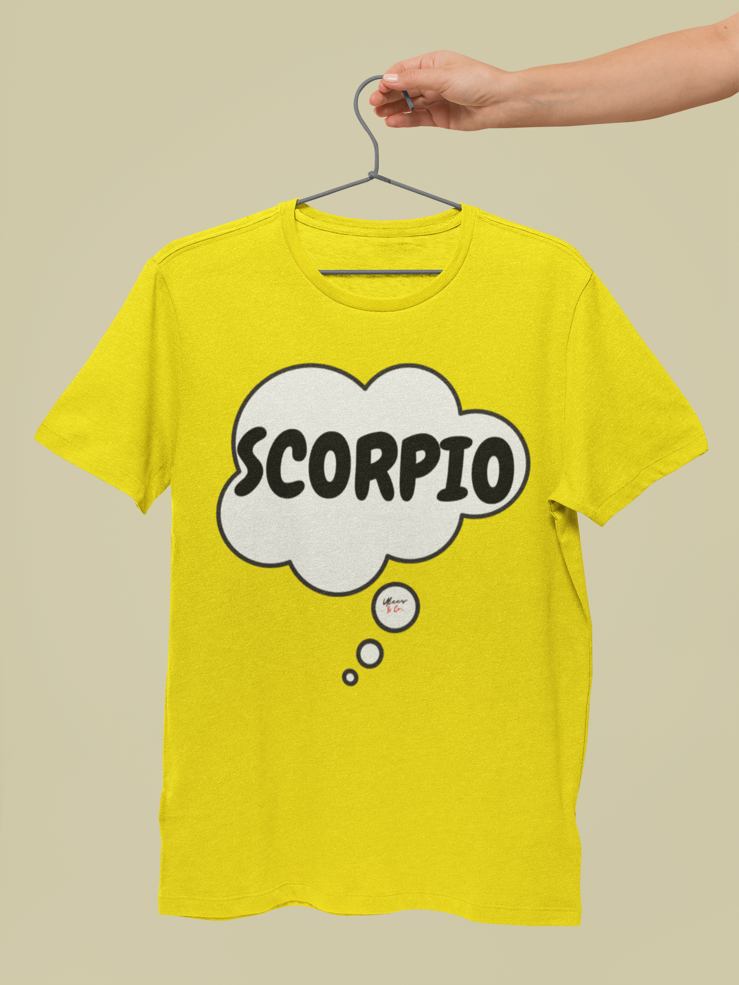 SCORPIO ZODIAC SIGN T-SHIRT IN THOUGHT BUBBLE SCORPIO HOROSCOPE BIRTHDAY SIGN GIFT FOR BIRTHDAY SCORPIO SEASON SCORPIO ASTROLOGY SIGN T SHIRT