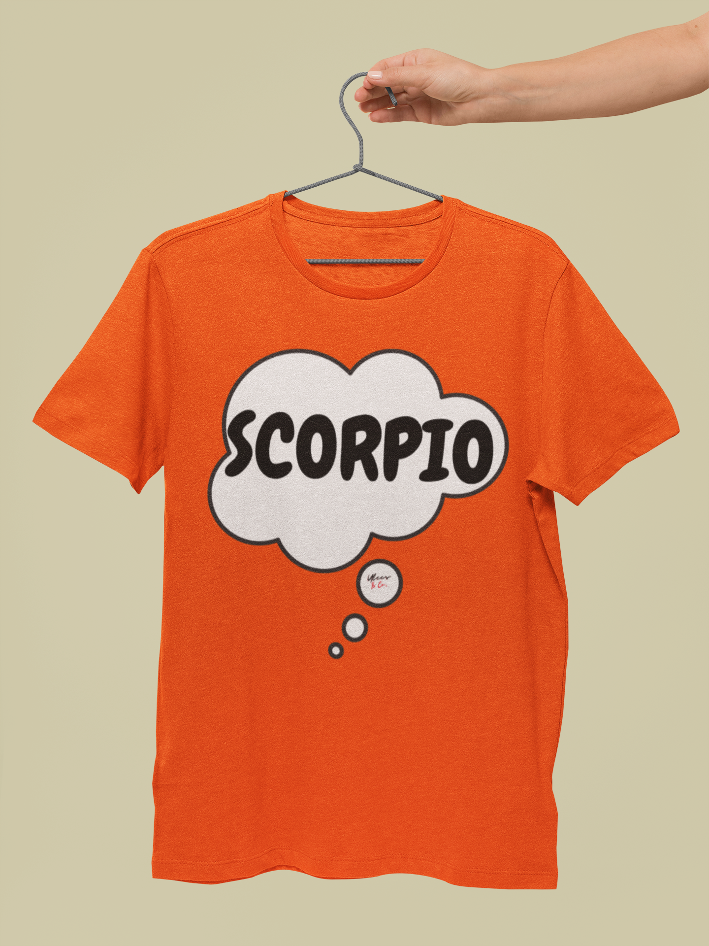 SCORPIO ZODIAC SIGN T-SHIRT IN THOUGHT BUBBLE SCORPIO HOROSCOPE BIRTHDAY SIGN GIFT FOR BIRTHDAY SCORPIO SEASON SCORPIO ASTROLOGY SIGN T SHIRT