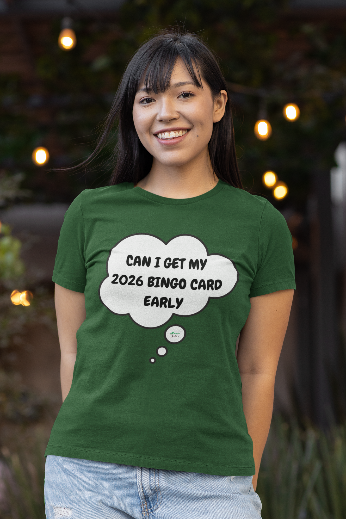 CAN I GET MY 2026 BINGO CARD EARLY T-SHIRT IN THOUGHT BUBBLE UNISEX TSHIRT FUNNY SAYINGS T SHIRT SARCASTIC SAYINGS T-SHIRT SARCASM TEES