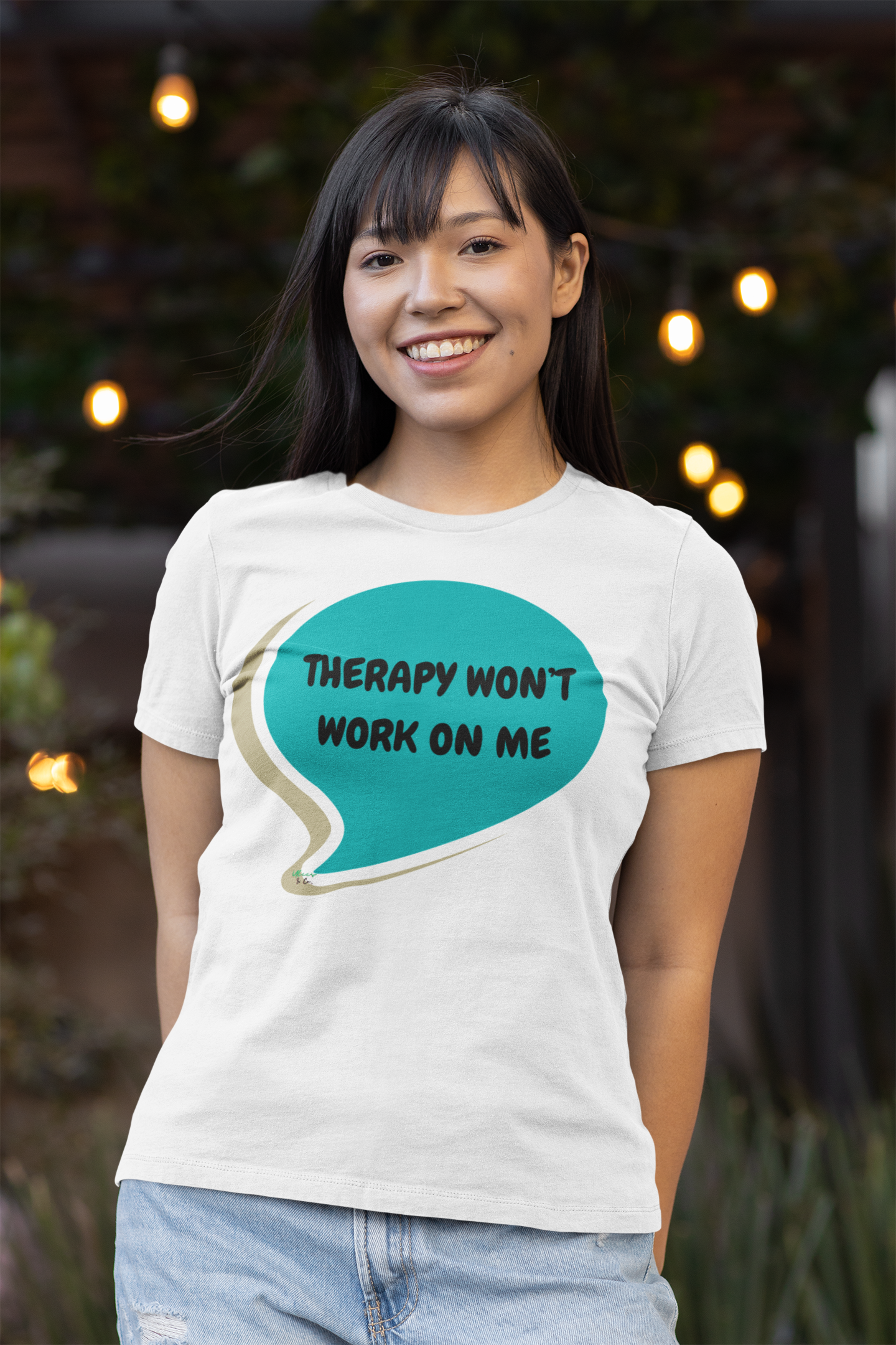 THERAPY WON'T WORK ON ME T-SHIRT IN SPEECH BUBBLE UNISEX TSHIRT FUNNY SAYINGS T SHIRT SARCASTIC SAYINGS T-SHIRT SARCASM TEES