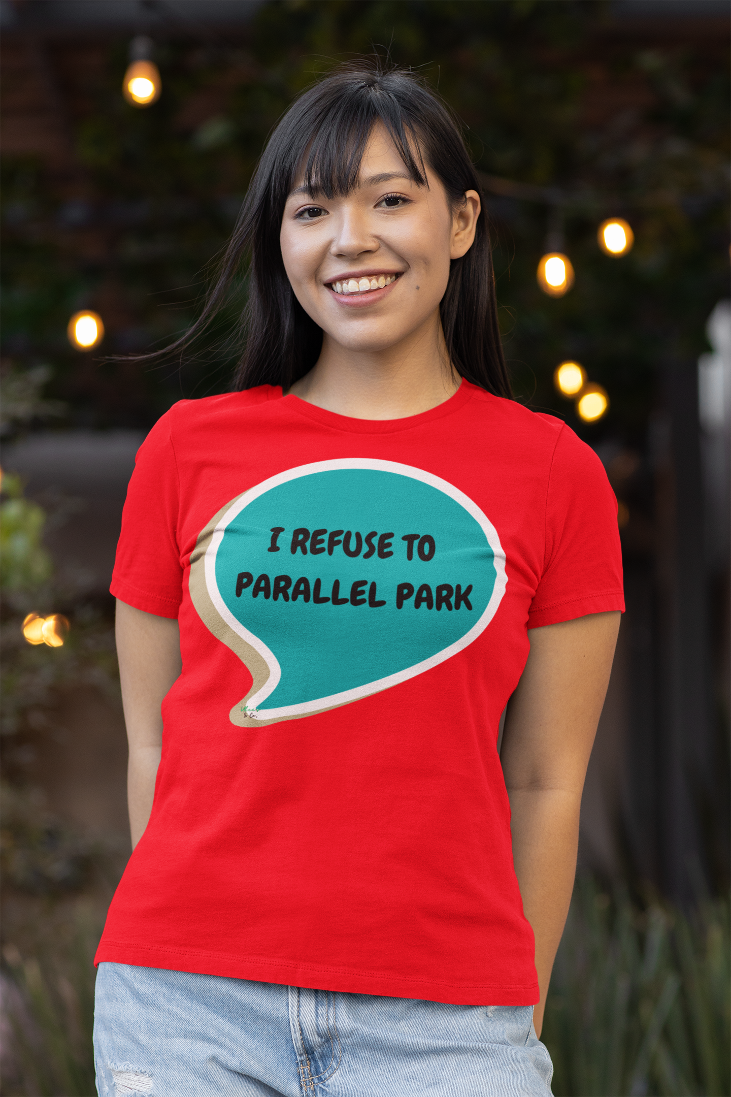 I REFUSE TO PARALLEL PARK T-SHIRT IN SPEECH BUBBLE UNISEX TSHIRT FUNNY SAYINGS T SHIRT SARCASTIC SAYINGS T-SHIRT SARCASM TEES