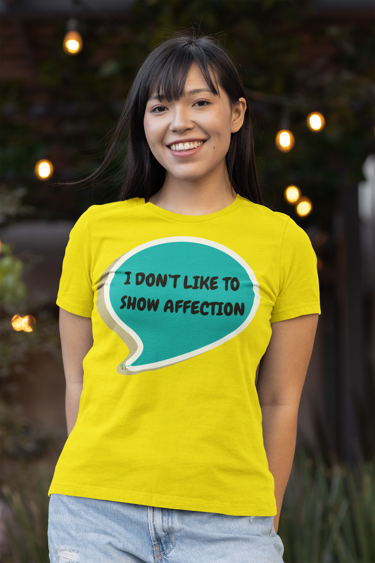 I DON'T LIKE TO SHOW AFFECTION T-SHIRT IN THOUGHT BUBBLE UNISEX TSHIRT FUNNY SAYINGS T SHIRT SARCASTIC SAYINGS T-SHIRT SARCASM TEES GIFTS FOR WOMEN GIFT FOR MEN