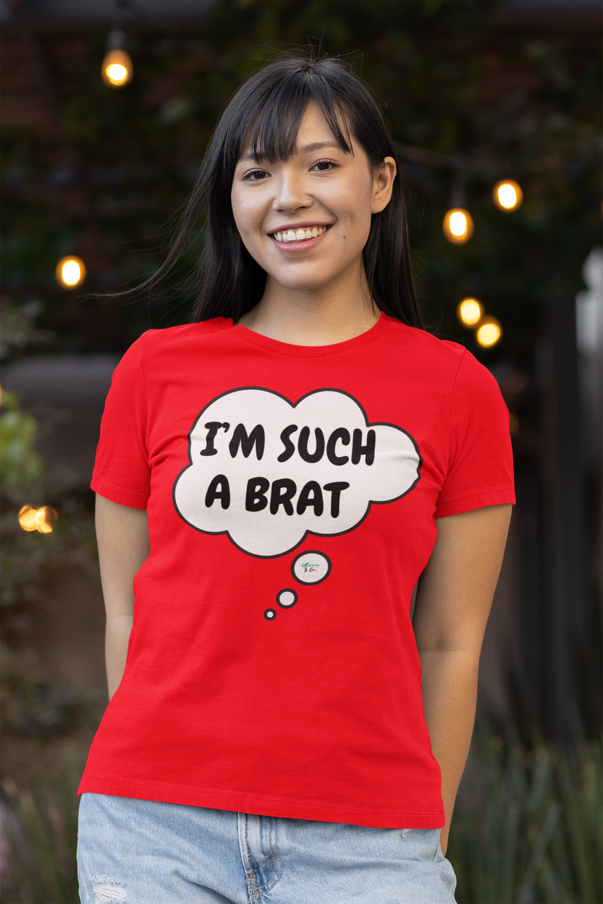 I'M SUCH A BRAT T-SHIRT UNIQUE GRAPHIC UNISEX THOUGHT BUBBLE DESIGN SHIRT STREETWEAR FASHION FUNNY SAYINGS TEES SARCASTIC SAYINGS T-SHIRT HILARIOUS SHIRTS SARCASM TEES BIRTHDAY GIFTS FOR WOMEN GIFT FOR MEN CLOTHING BRAND