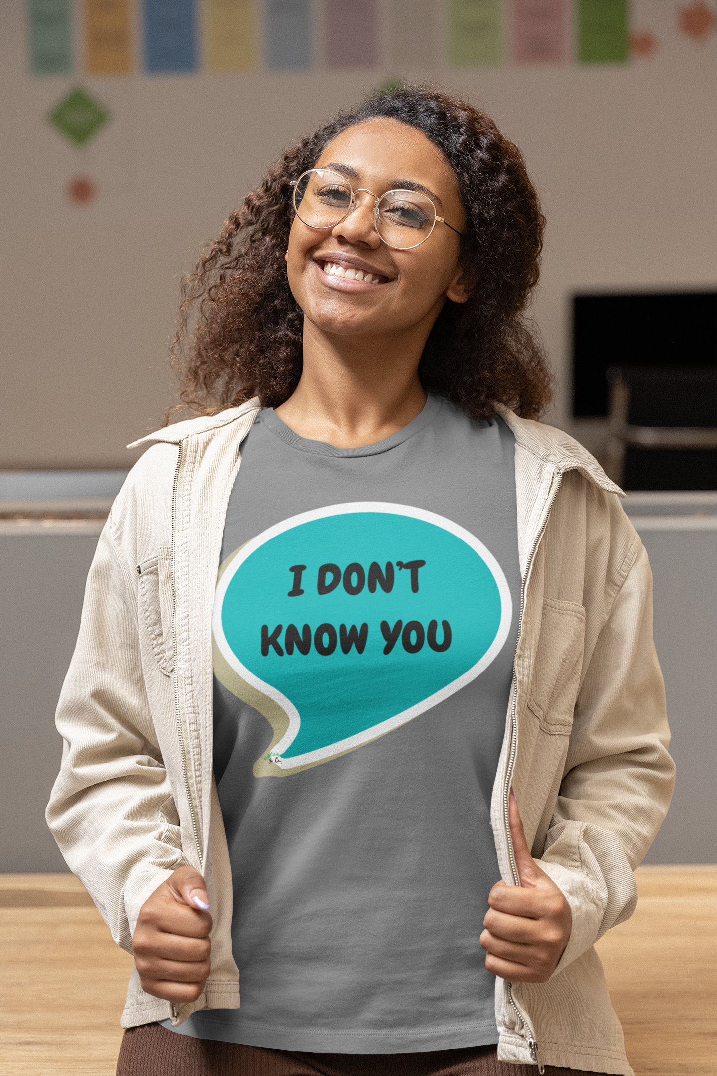 I DON'T KNOW YOU T-SHIRT IN SPEECH BUBBLE UNISEX TSHIRT FUNNY SAYINGS T SHIRT SARCASTIC SAYINGS T-SHIRT SARCASM TEES