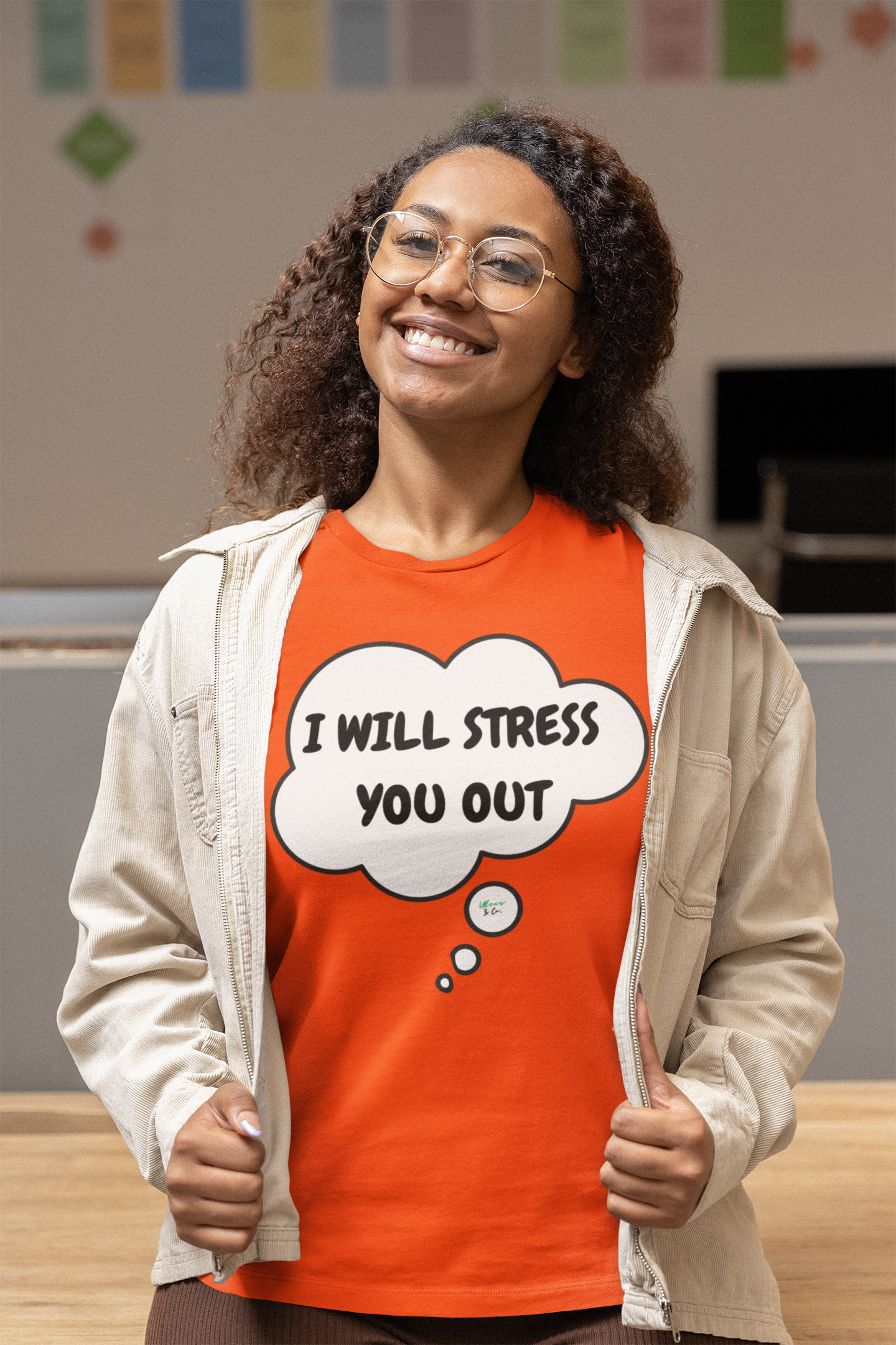 I WILL STRESS YOU OUT  T-SHIRT IN THOUGHT BUBBLE UNISEX TSHIRT FUNNY SAYINGS T SHIRT SARCASTIC SAYINGS T-SHIRT SARCASM TEES GIFTS FOR WOMEN GIFT FOR MEN