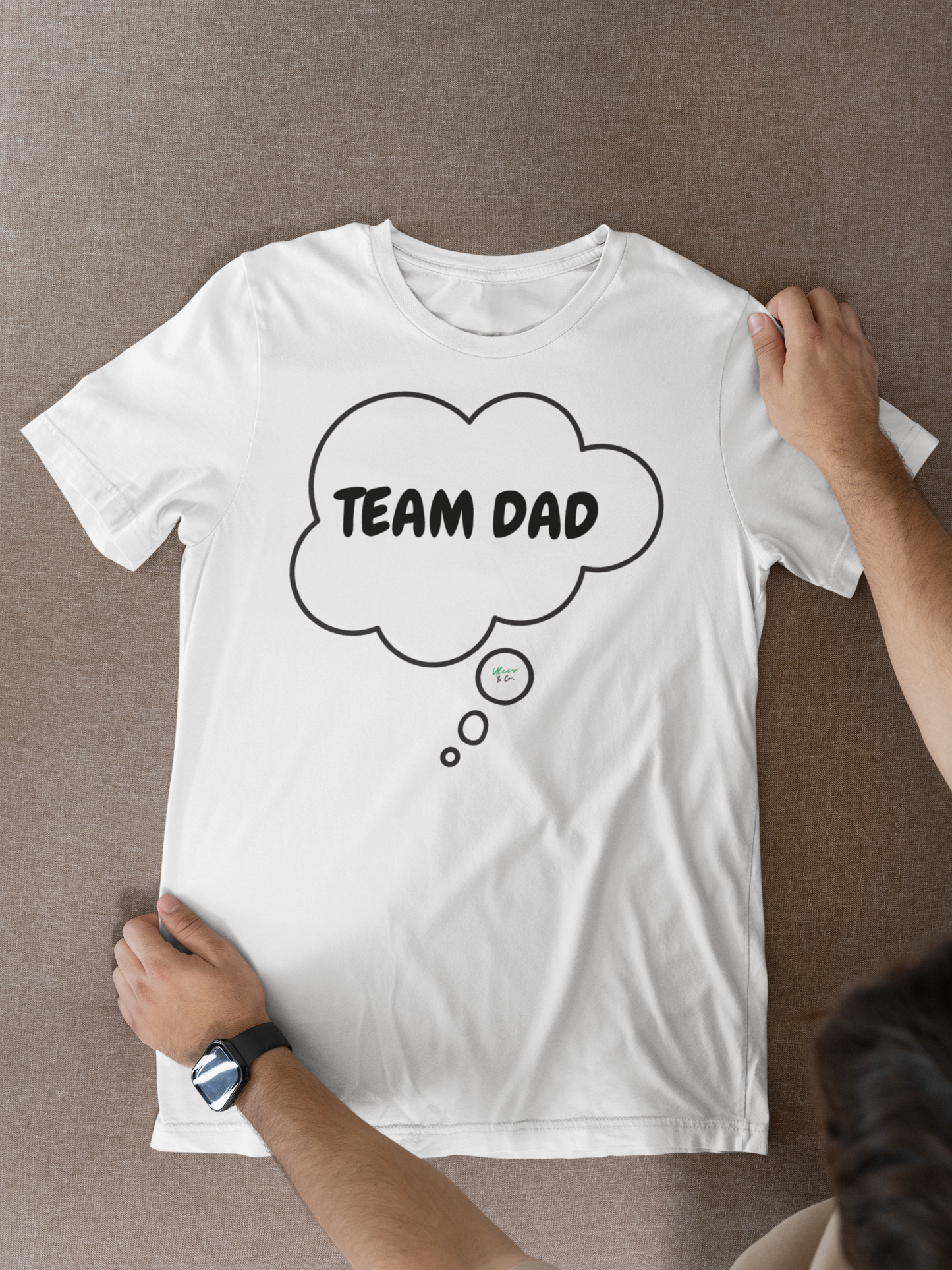 HUSBAND GIFT TEAM DAD TSHIRTS GIFT FOR DAD'S THANK YOU DAD TSHIRTS FOR FIRST TIME DAD'S SHIRTS UNIQUE GRAPHIC UNISEX T-SHIRT IN THOUGHT BUBBLE GIFT NEW DAD GIFT BIRTHDAY GIFT FOR GRANDPA GIFT FROM KIDS FOR DAD TEES FOR FATHER'S DAY DAD GIFT IDEA