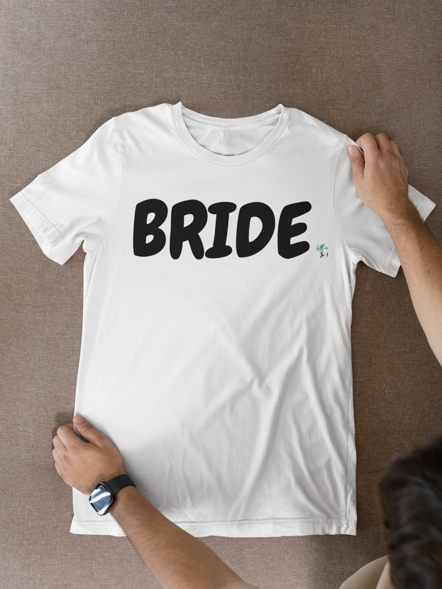 BRIDE T-SHIRT WEDDING FAVORS GIFT FOR BRIDE GIFT FOR BACHLORETTE TSHIRT IN TEXT ONLY UNISEX TSHIRT PARTY FAVORS GIFT FOR A FIANCÉE GIFT FOR BRIDAL PARTY FUTURE BRIDE T SHIRT GIFT FOR WEDDING PARTY WEDDING GIFT