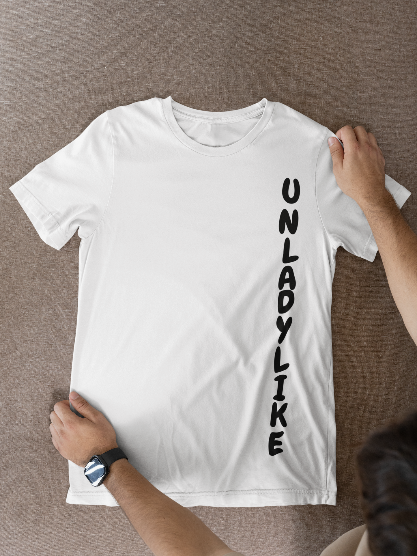 UNLADYLIKE T-SHIRT UNIQUE GRAPHIC UNISEX TEXT ONLY SHIRT CASUAL STREETWEAR FASHION FUNNY SAYINGS TEES SARCASTIC SAYINGS T-SHIRT HILARIOUS SHIRTS SARCASM TEES BIRTHDAY GIFTS FOR WOMEN GIFT FOR MEN CLOTHING BRAND