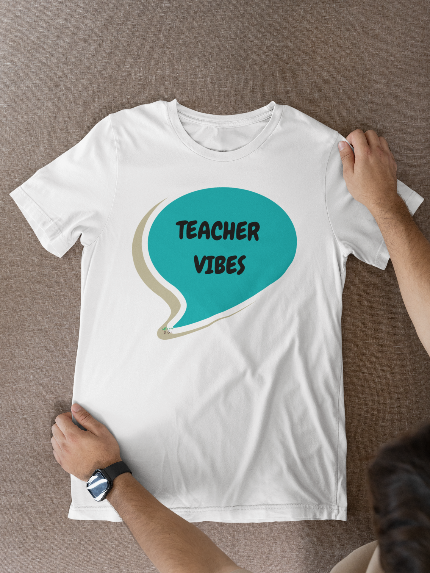 TEACHER VIBES T-SHIRT IN SPEECH BUBBLE UNISEX TSHIRT GRAPHIC TEES FUNNY SAYINGS T SHIRT SARCASTIC SAYINGS T-SHIRT SARCASM TEES GIFTS FOR WOMEN GIFT FOR MEN
