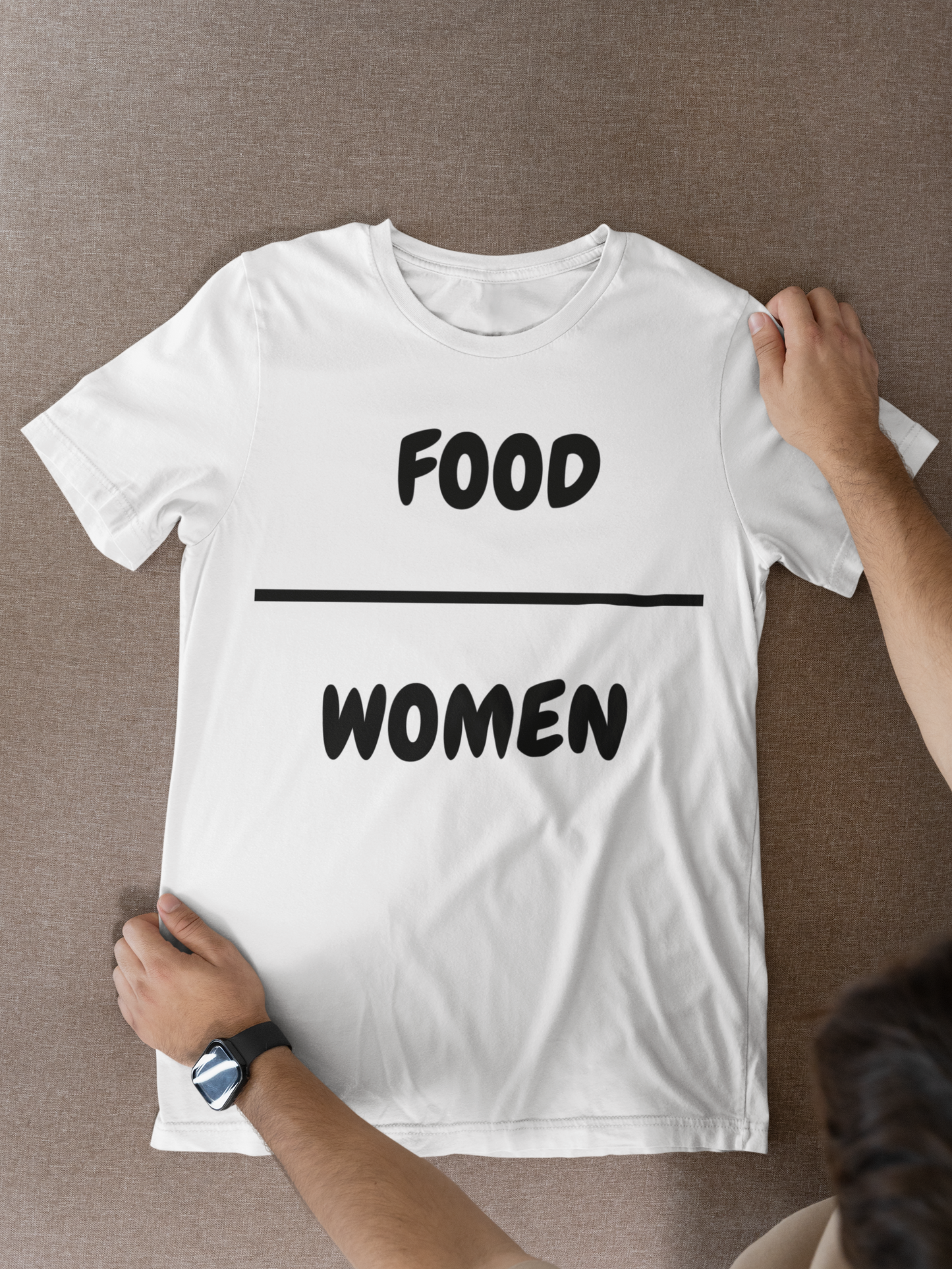 FOOD OVER WOMEN T-SHIRT TEXT ONLY GRAPHIC UNISEX TSHIRT FUNNY SAYINGS T SHIRT SARCASTIC SAYINGS T-SHIRT FOODIE SHIRTS SARCASM TEES GIFTS FOR WOMEN GIFT FOR MEN