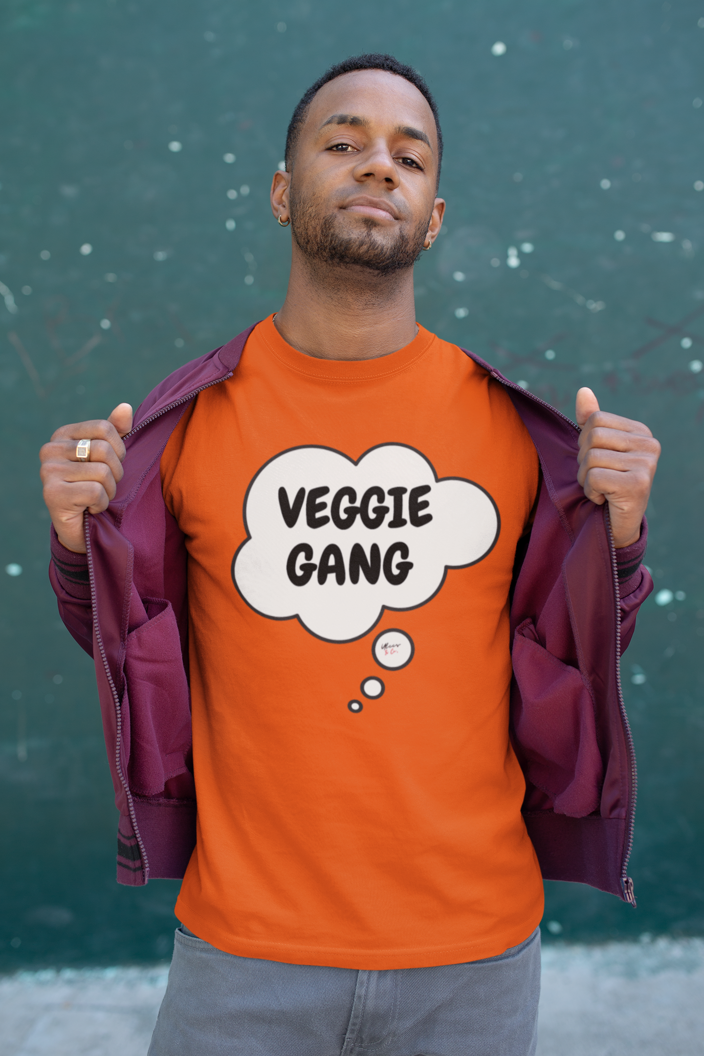 VEGGIE GANG  T-SHIRT IN THOUGHT BUBBLE UNISEX TSHIRT FUNNY SAYINGS T SHIRT SARCASTIC SAYINGS T-SHIRT SARCASM TEES